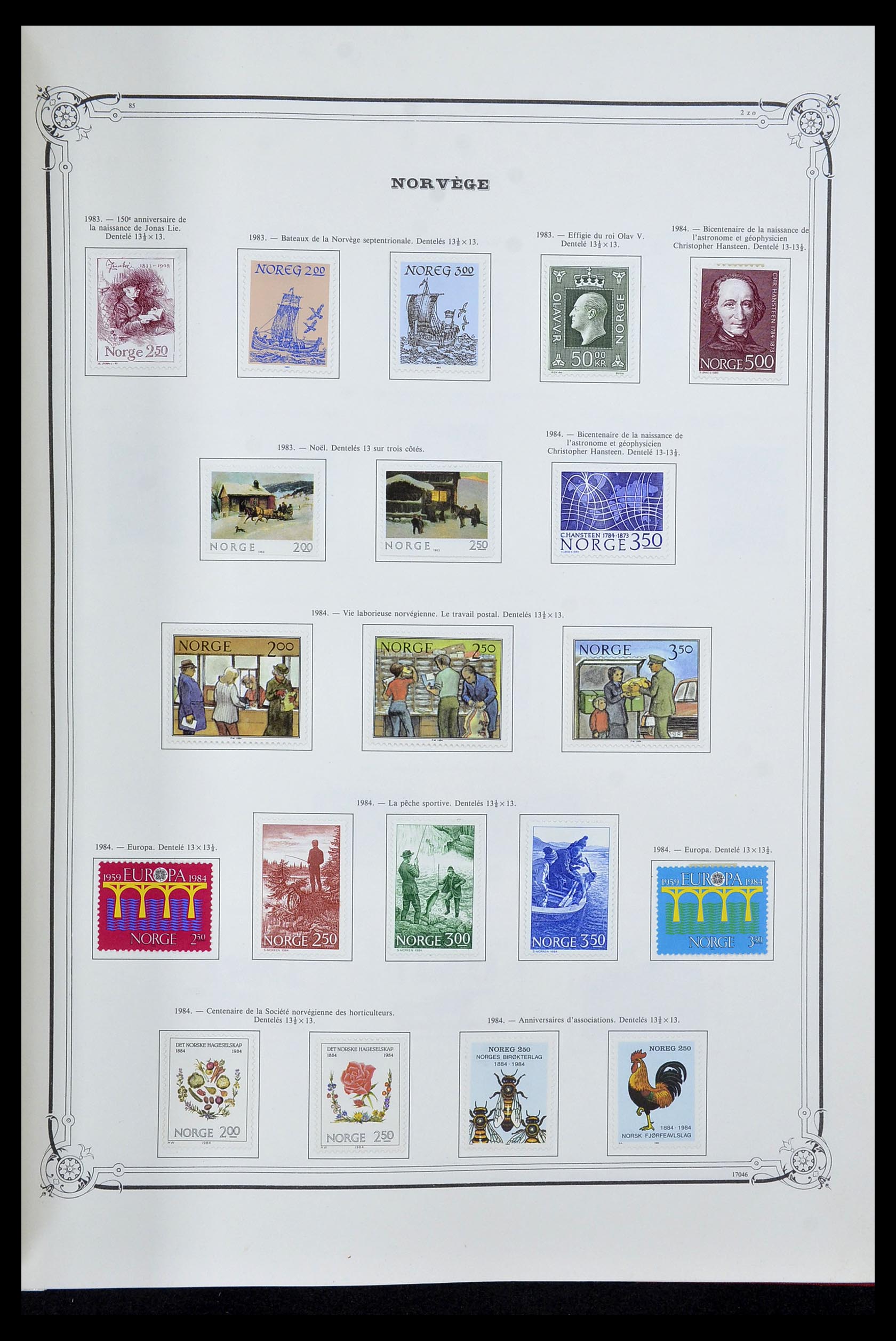 34177 043 - Postzegelverzameling 34177 Noorwegen 1856-1999.