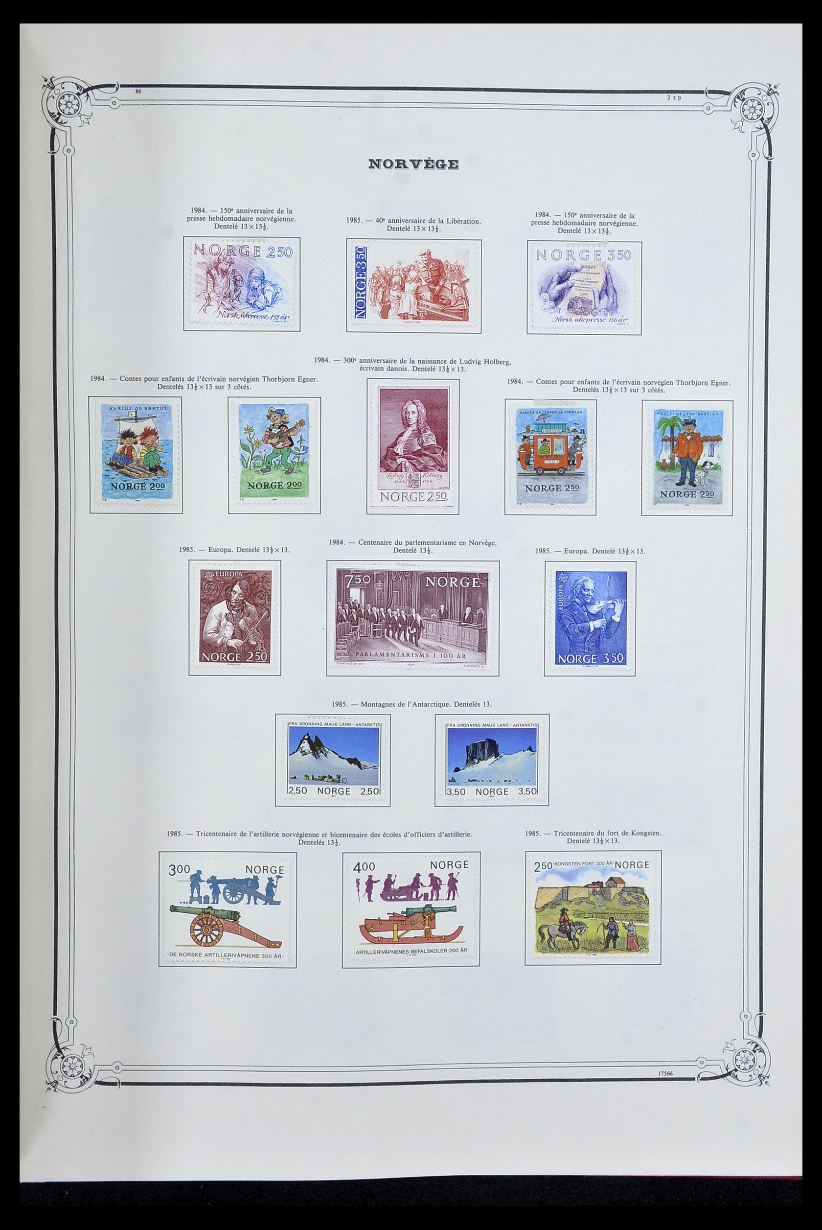 34177 044 - Postzegelverzameling 34177 Noorwegen 1856-1999.