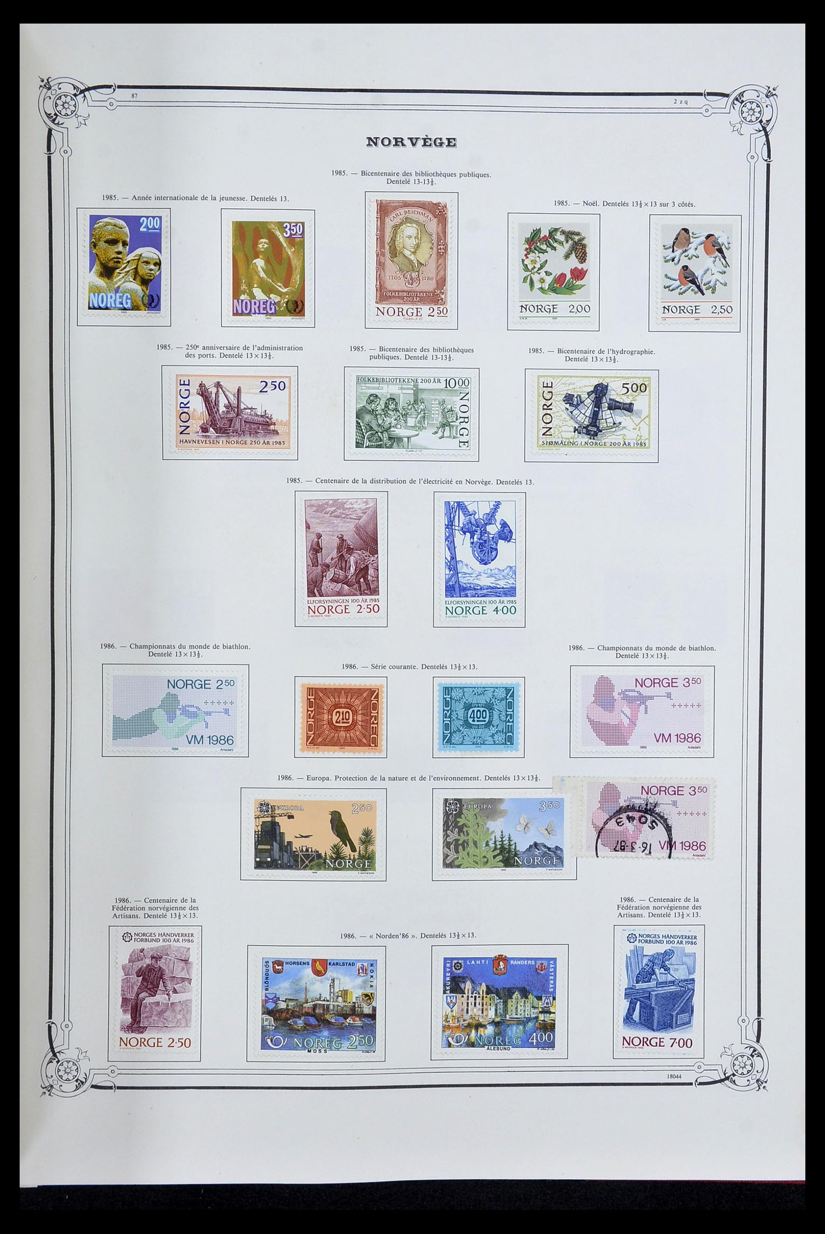 34177 045 - Postzegelverzameling 34177 Noorwegen 1856-1999.
