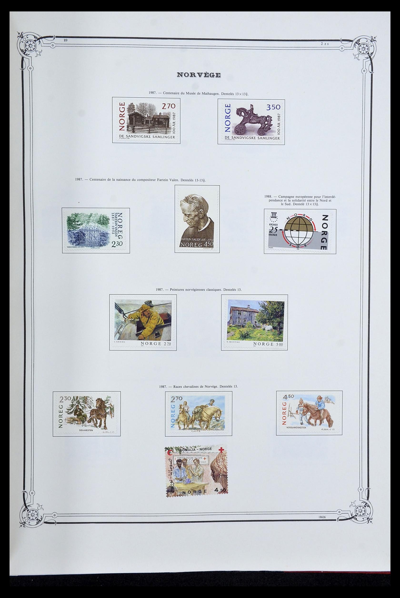 34177 047 - Postzegelverzameling 34177 Noorwegen 1856-1999.