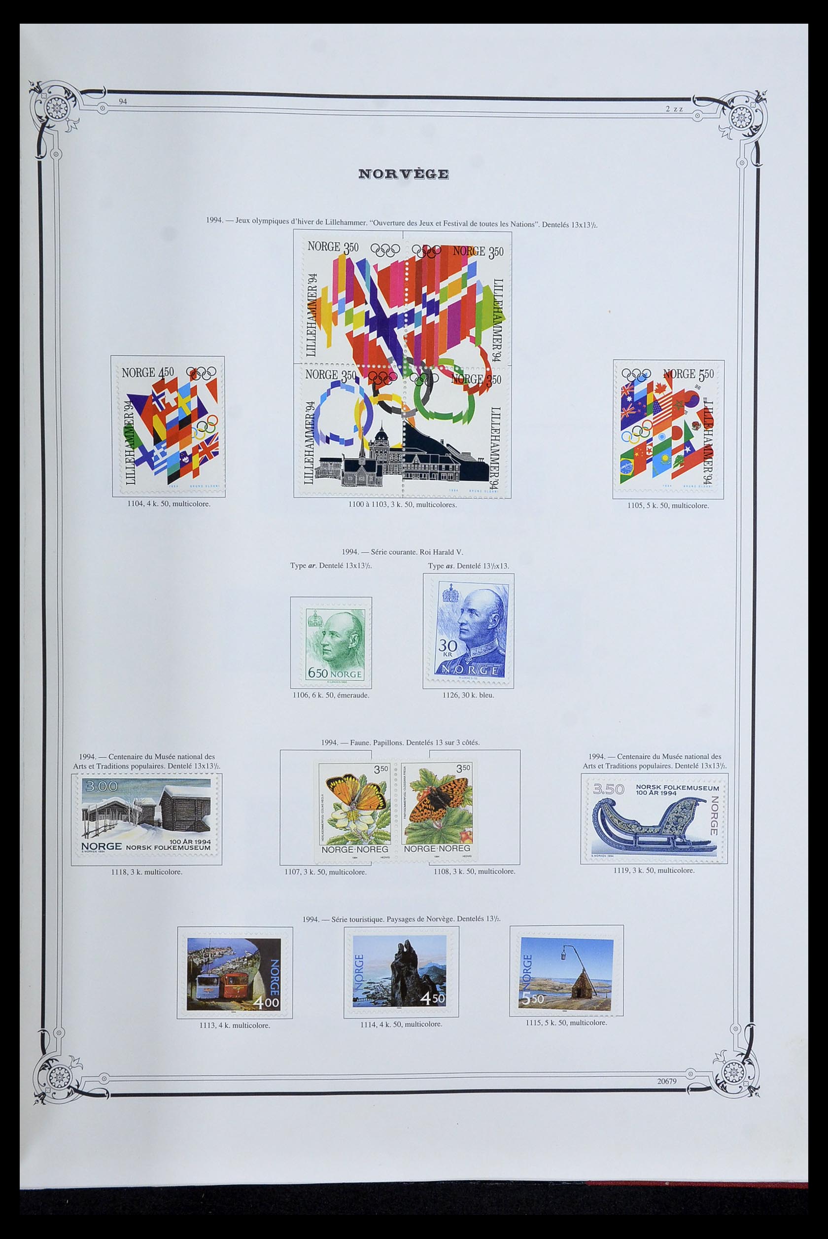 34177 054 - Postzegelverzameling 34177 Noorwegen 1856-1999.