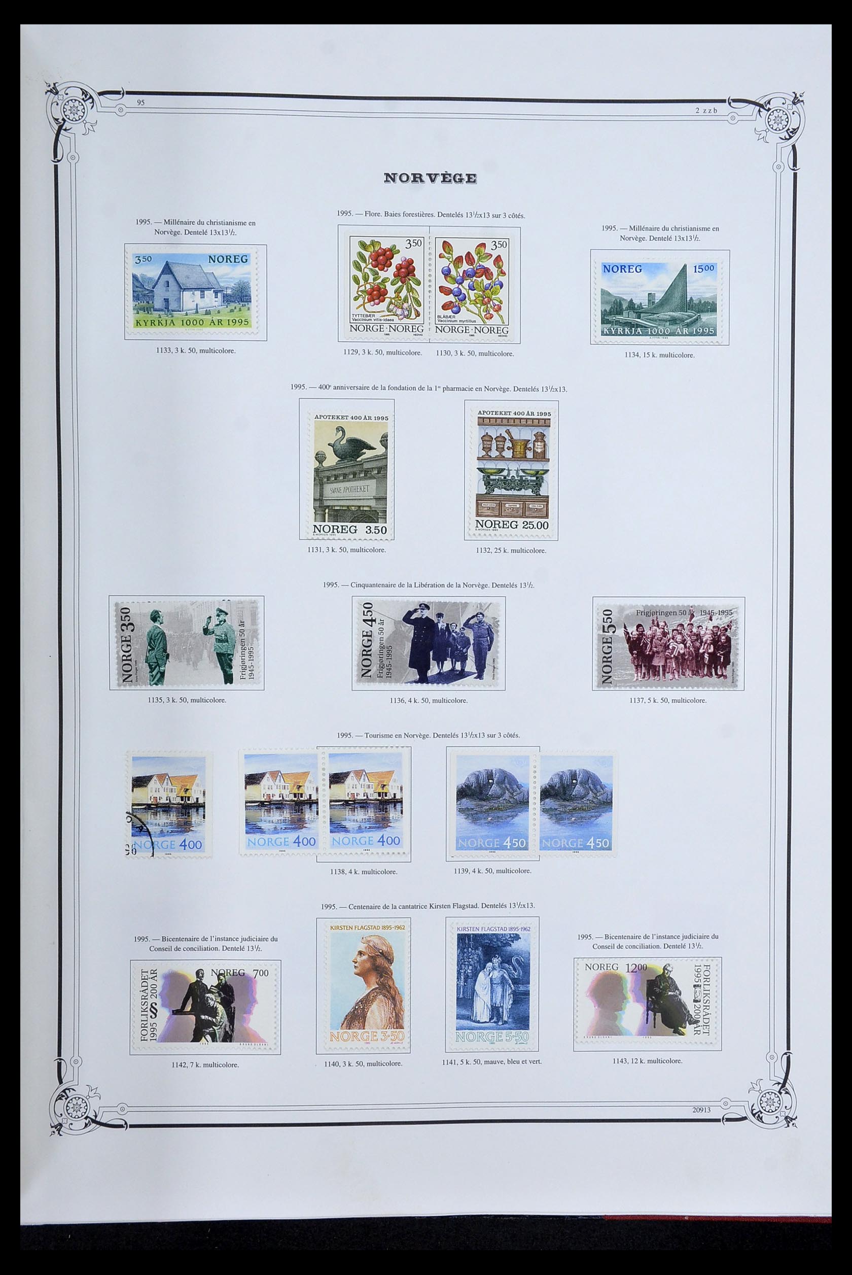 34177 056 - Postzegelverzameling 34177 Noorwegen 1856-1999.