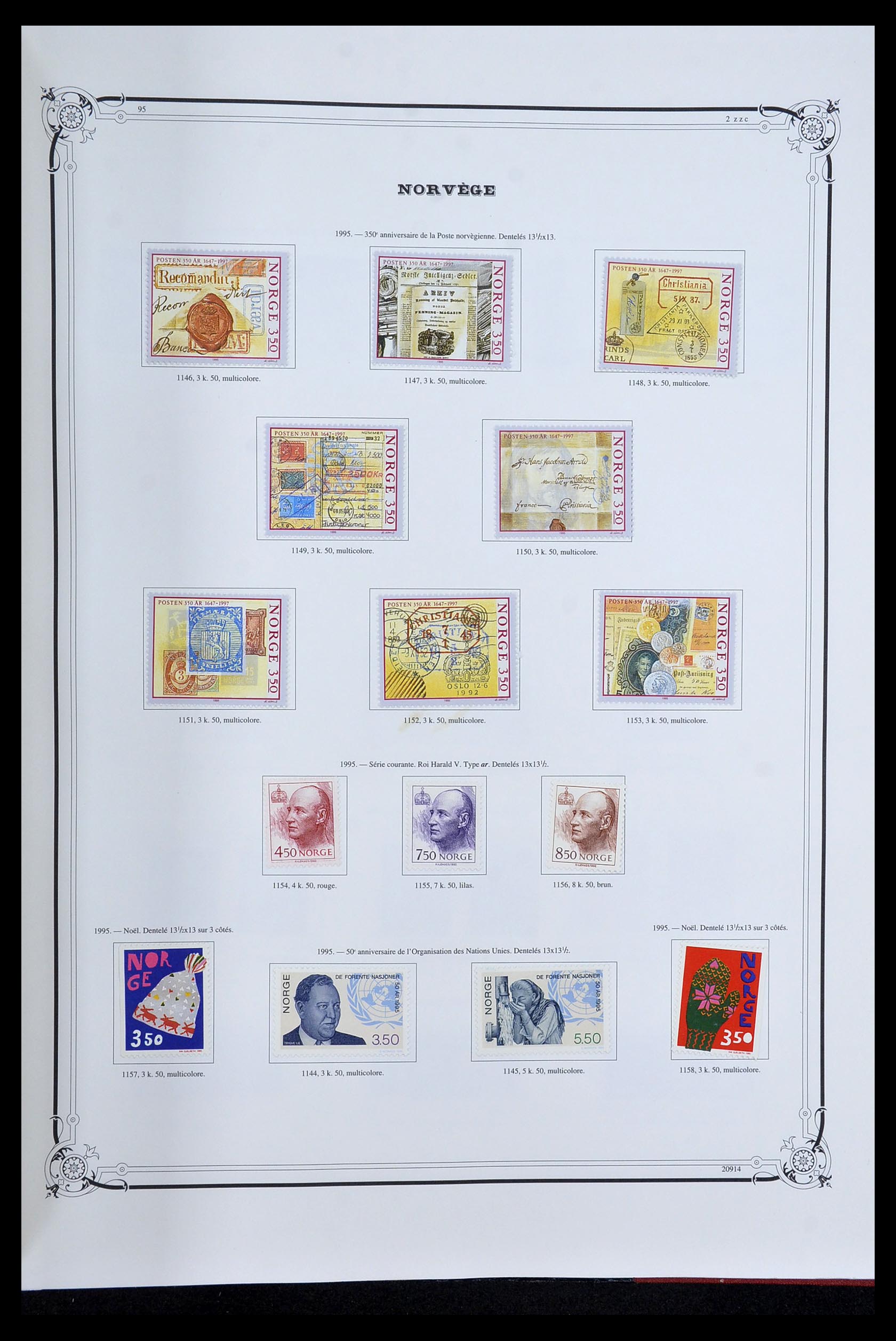34177 057 - Postzegelverzameling 34177 Noorwegen 1856-1999.