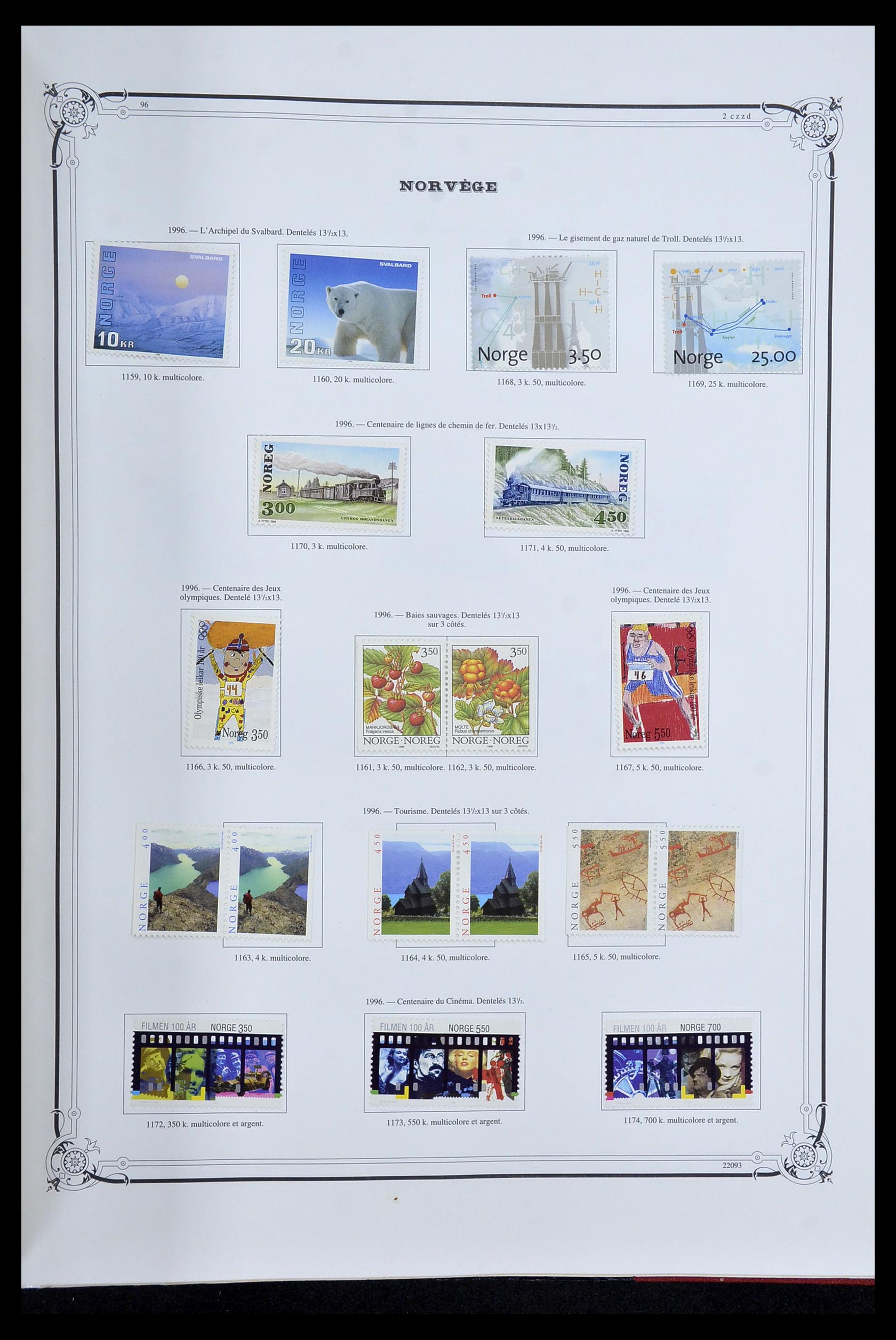 34177 058 - Postzegelverzameling 34177 Noorwegen 1856-1999.