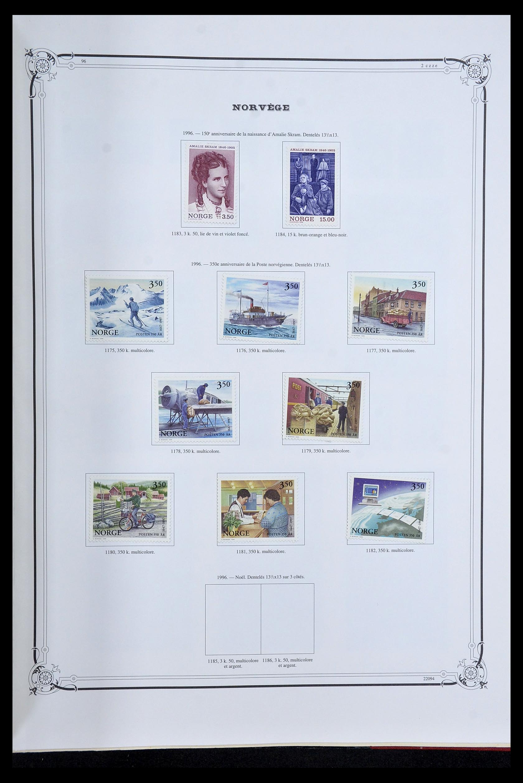 34177 059 - Postzegelverzameling 34177 Noorwegen 1856-1999.