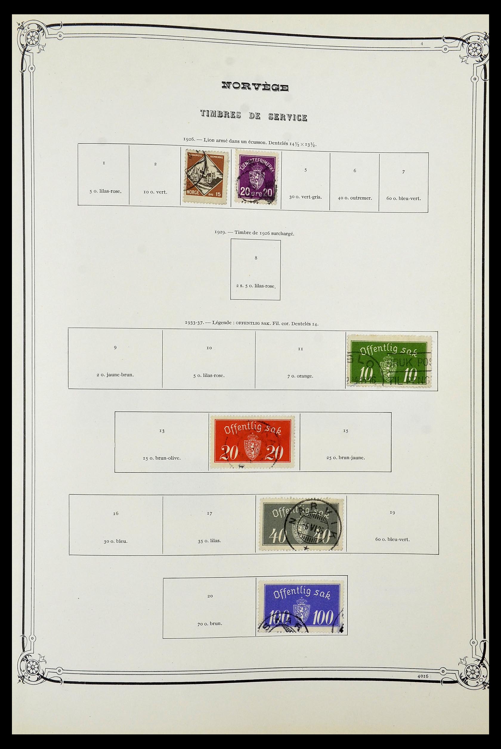 34177 067 - Postzegelverzameling 34177 Noorwegen 1856-1999.