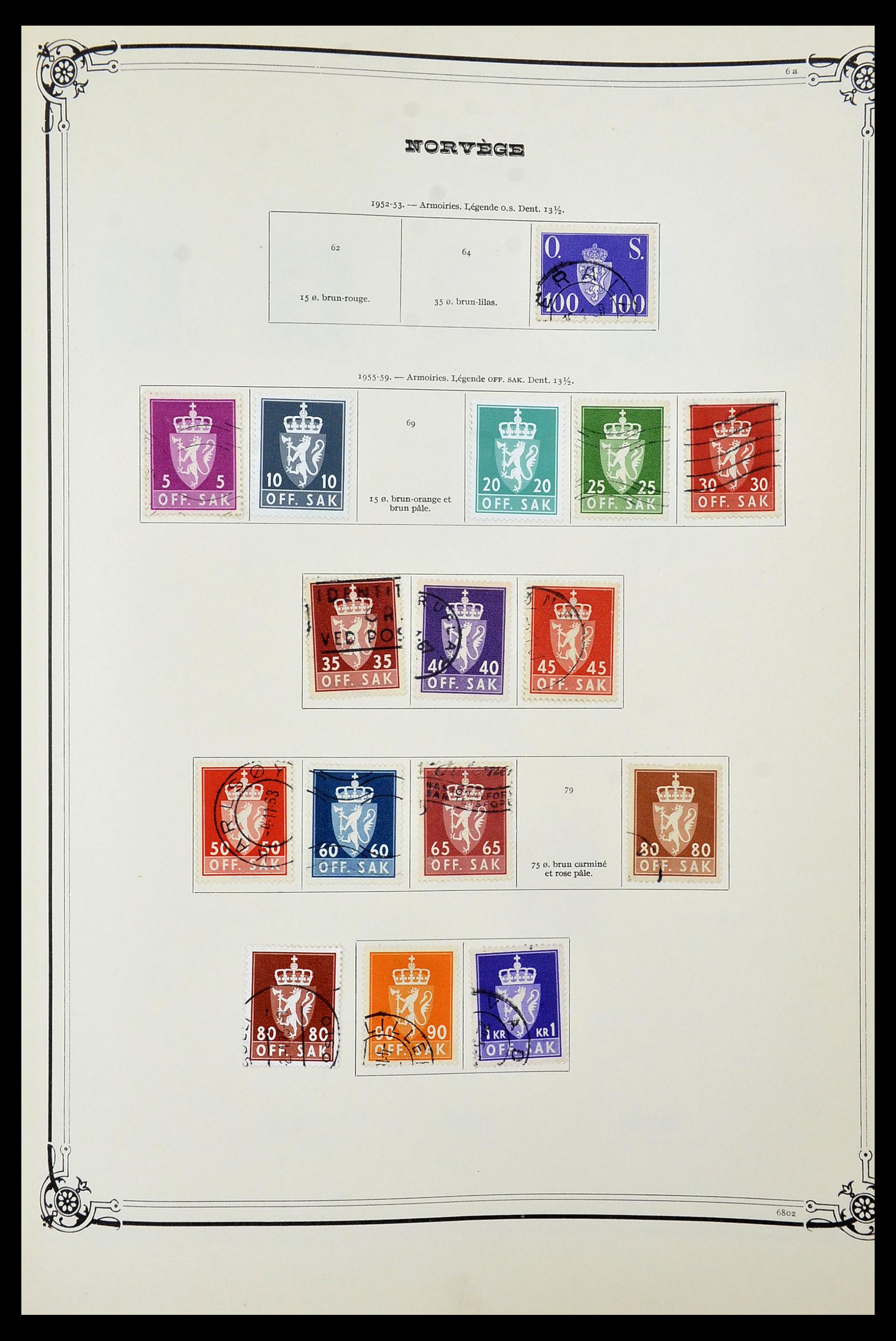 34177 070 - Postzegelverzameling 34177 Noorwegen 1856-1999.