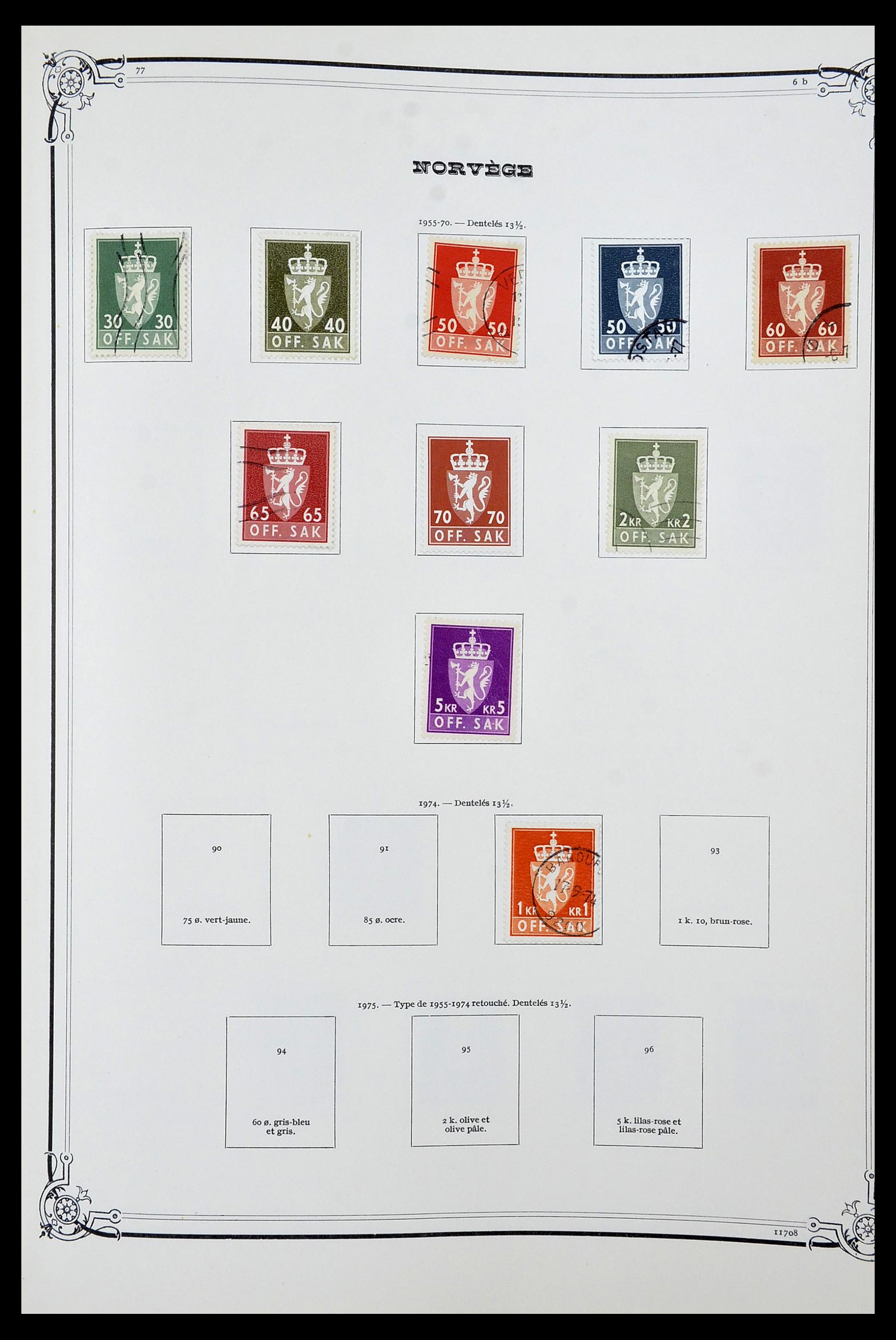 34177 071 - Postzegelverzameling 34177 Noorwegen 1856-1999.