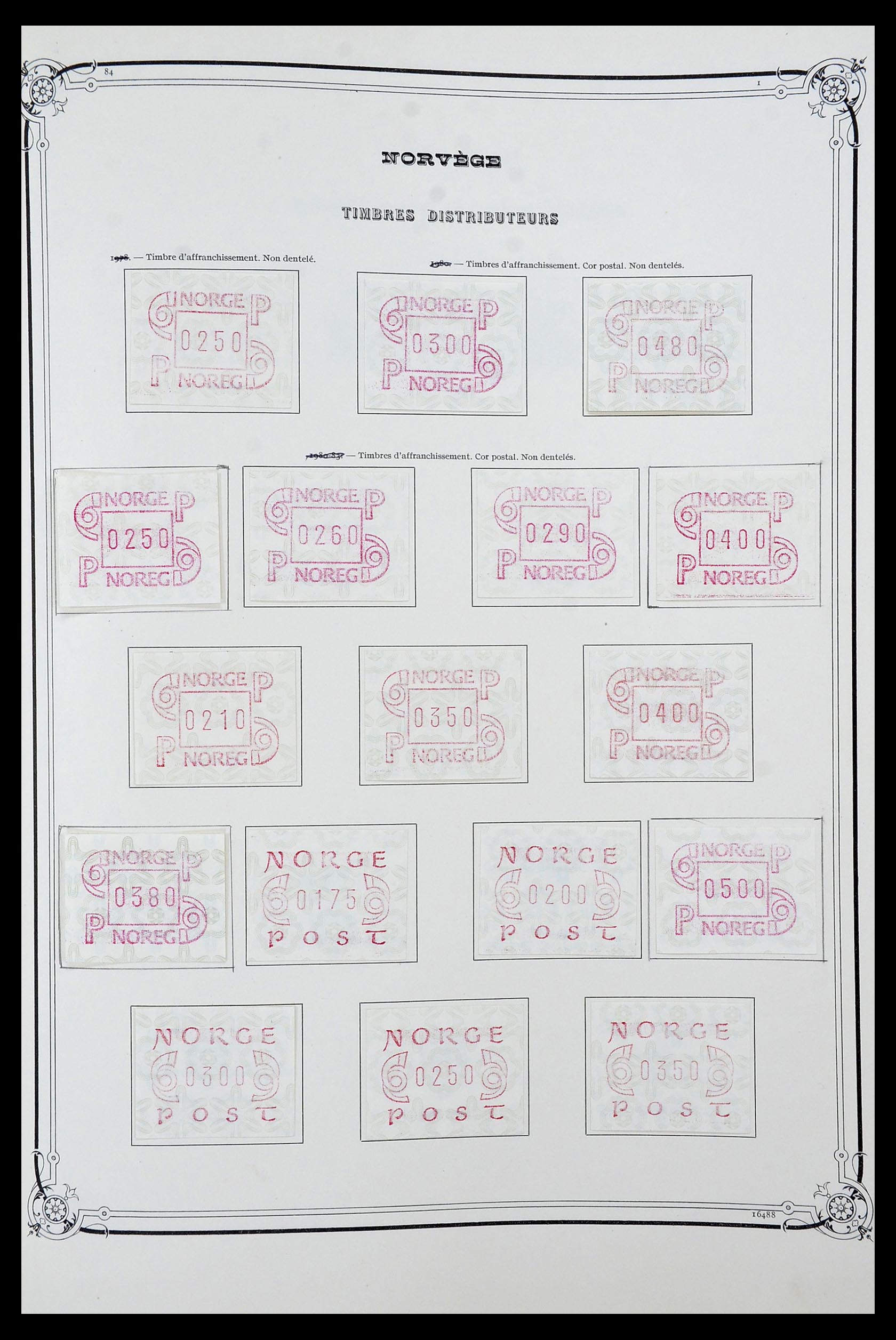 34177 073 - Postzegelverzameling 34177 Noorwegen 1856-1999.