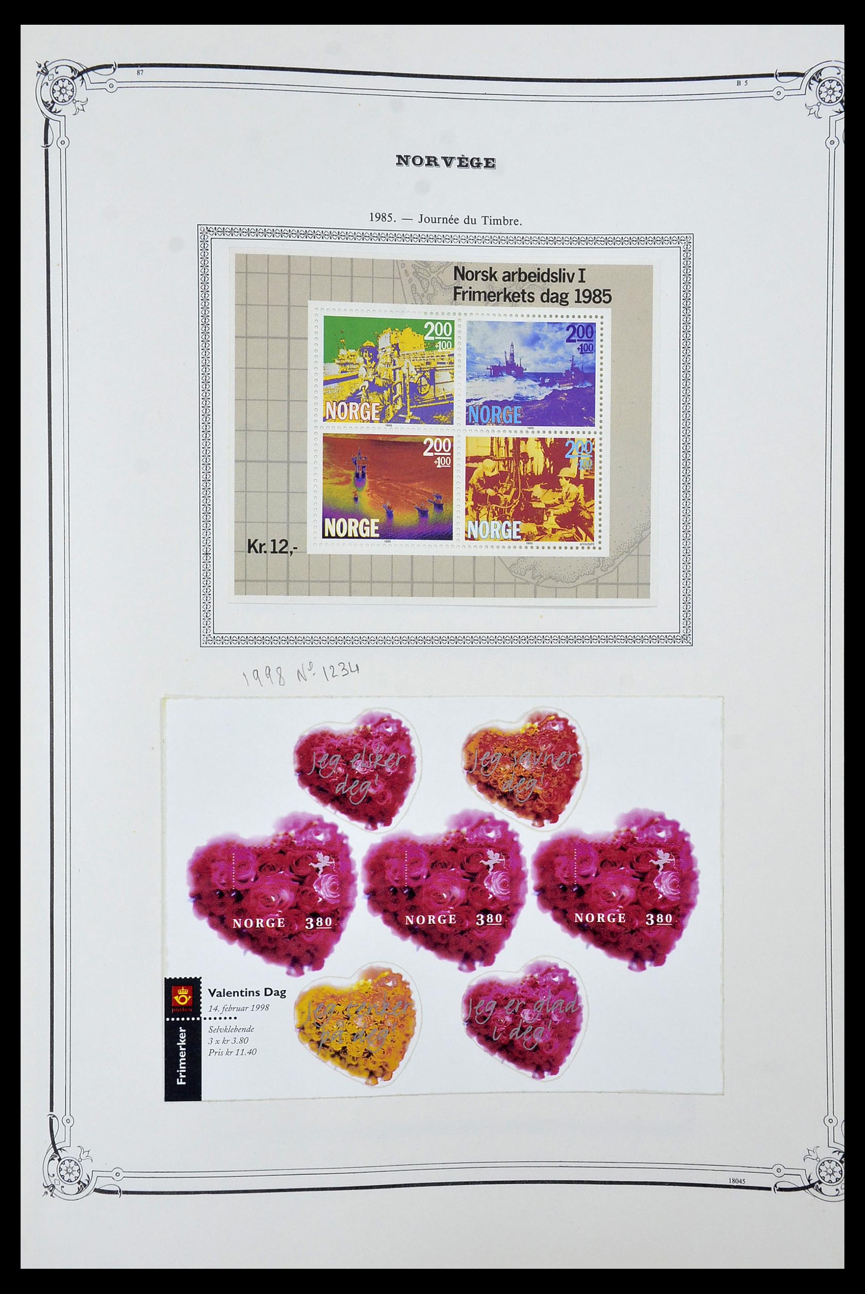 34177 075 - Postzegelverzameling 34177 Noorwegen 1856-1999.