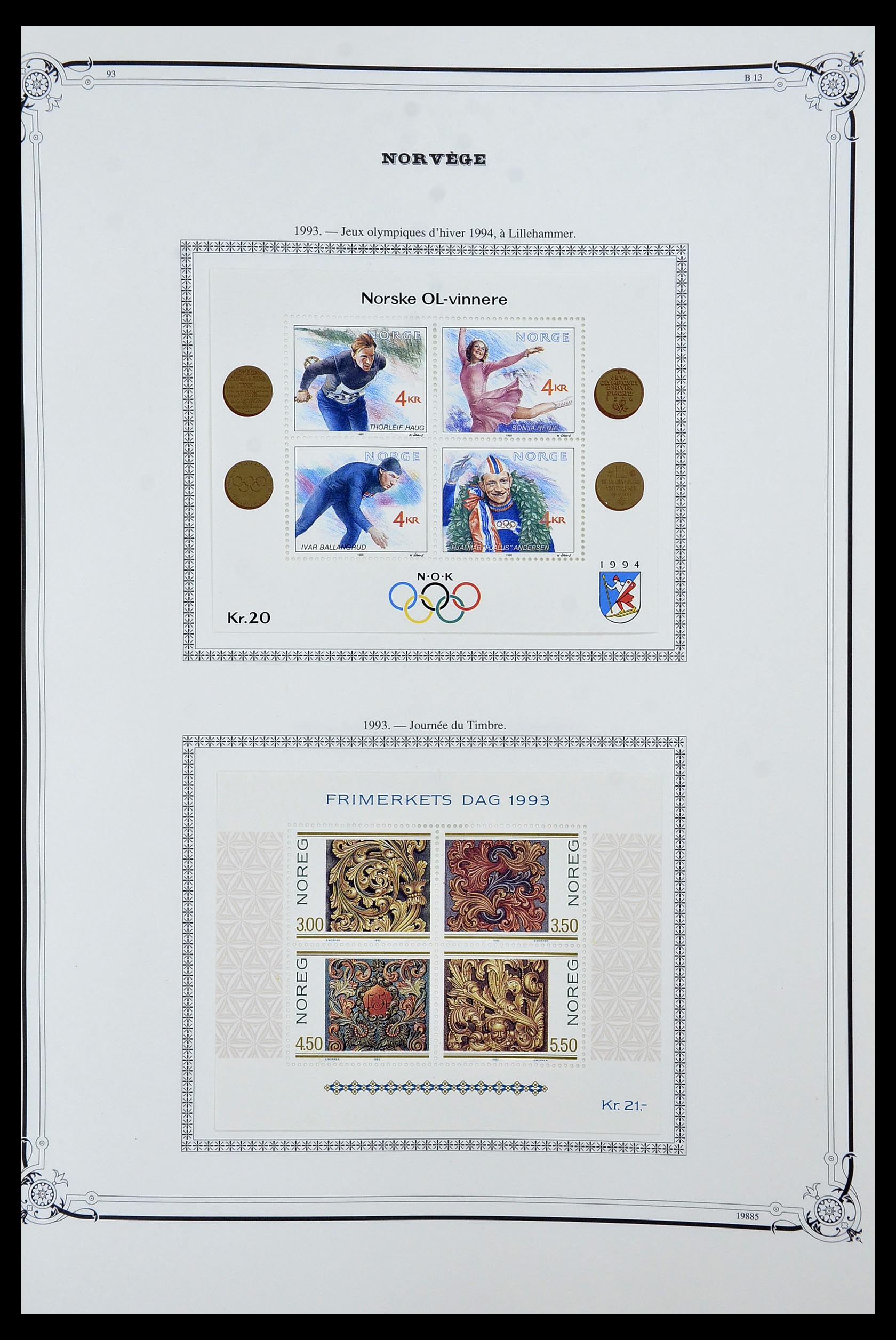 34177 081 - Postzegelverzameling 34177 Noorwegen 1856-1999.