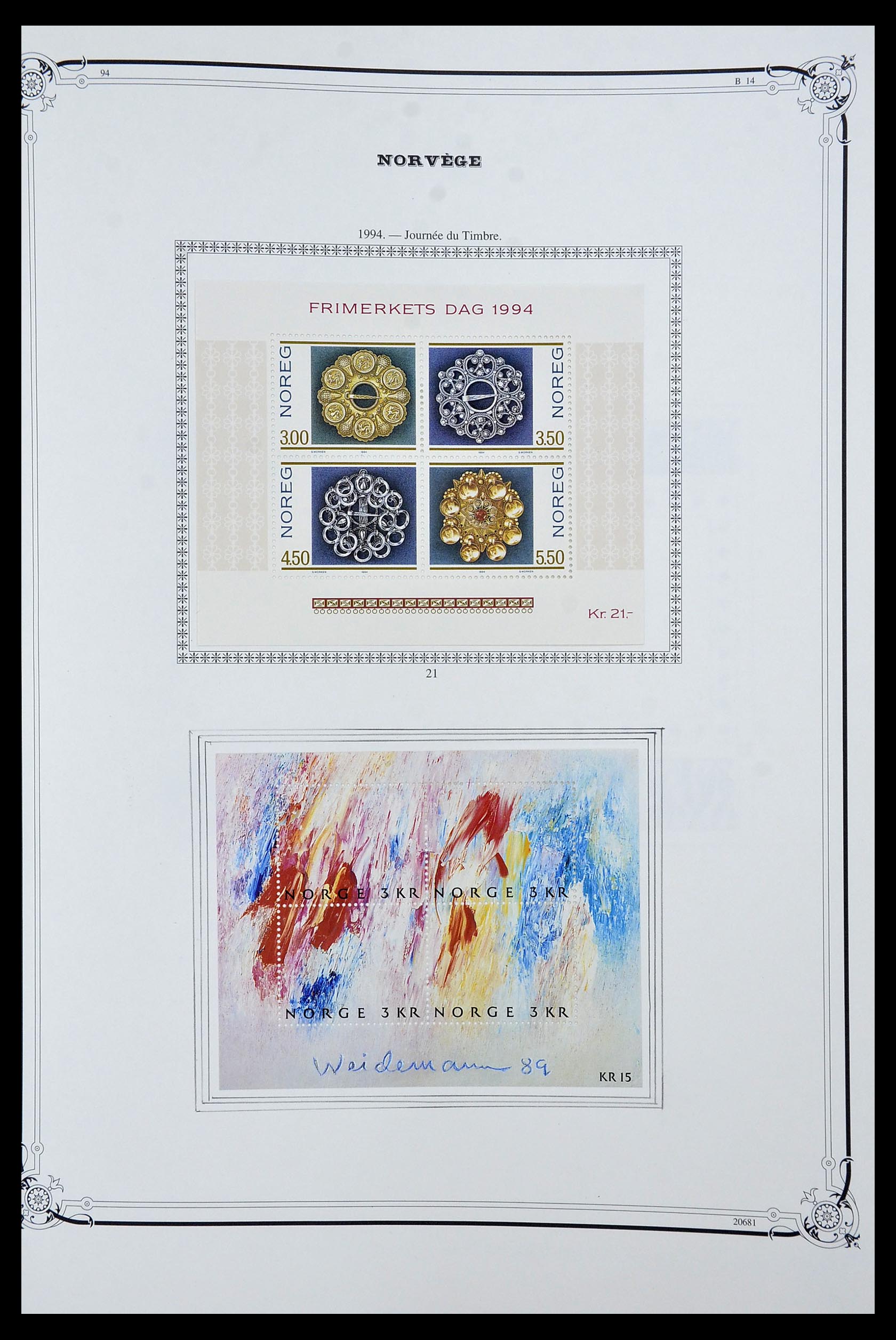 34177 084 - Postzegelverzameling 34177 Noorwegen 1856-1999.