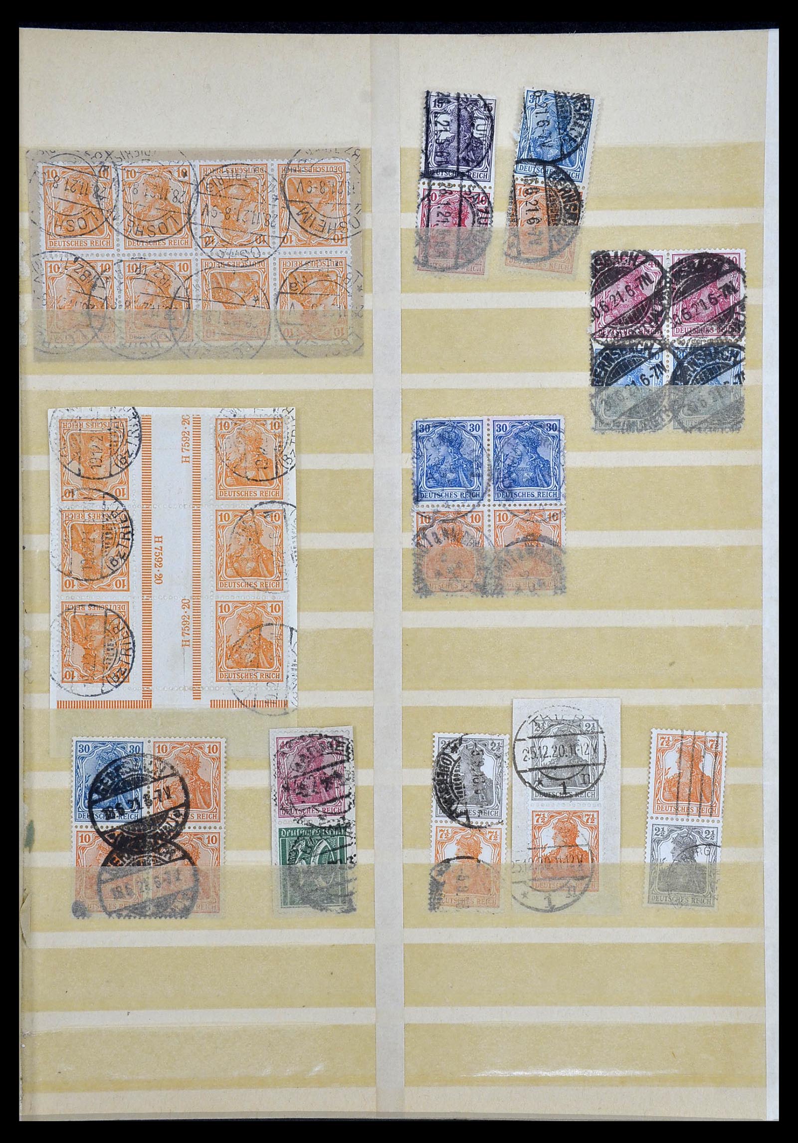 34178 001 - Stamp collection 34178 German Reich combinations 1920-1942.