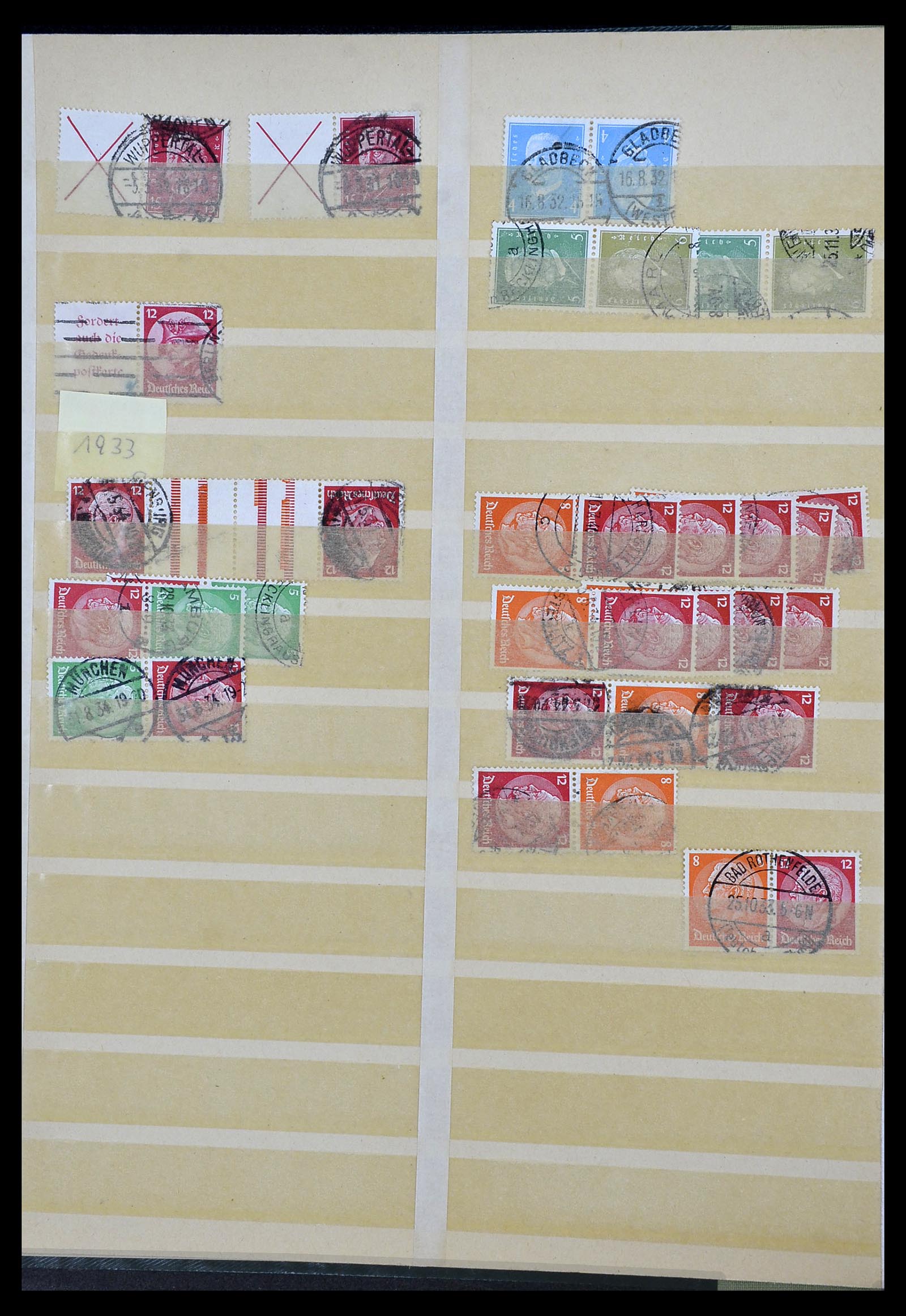 34178 002 - Stamp collection 34178 German Reich combinations 1920-1942.