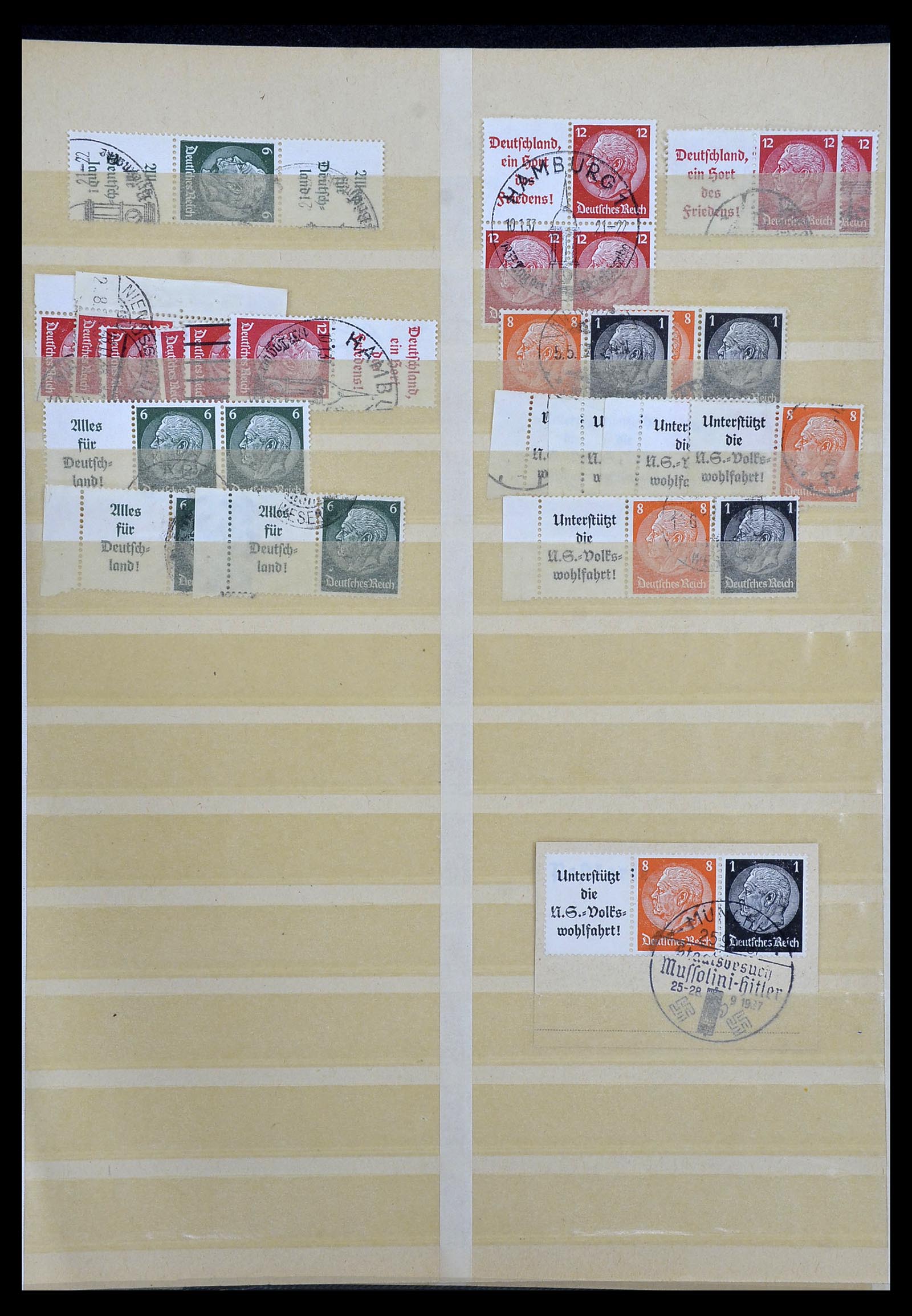 34178 004 - Postzegelverzameling 34178 Duitse Rijk combinaties 1920-1942.