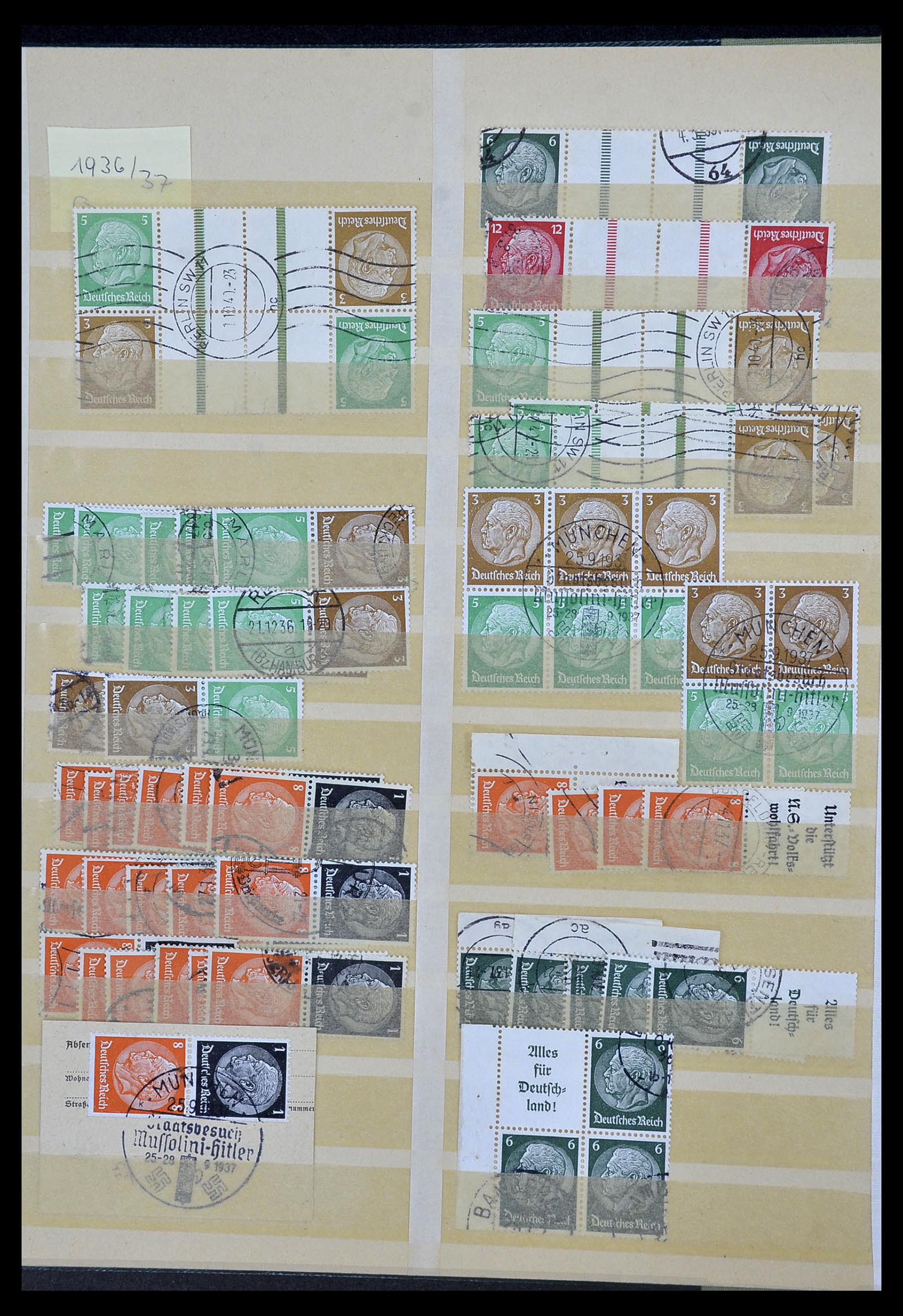 34178 005 - Stamp collection 34178 German Reich combinations 1920-1942.