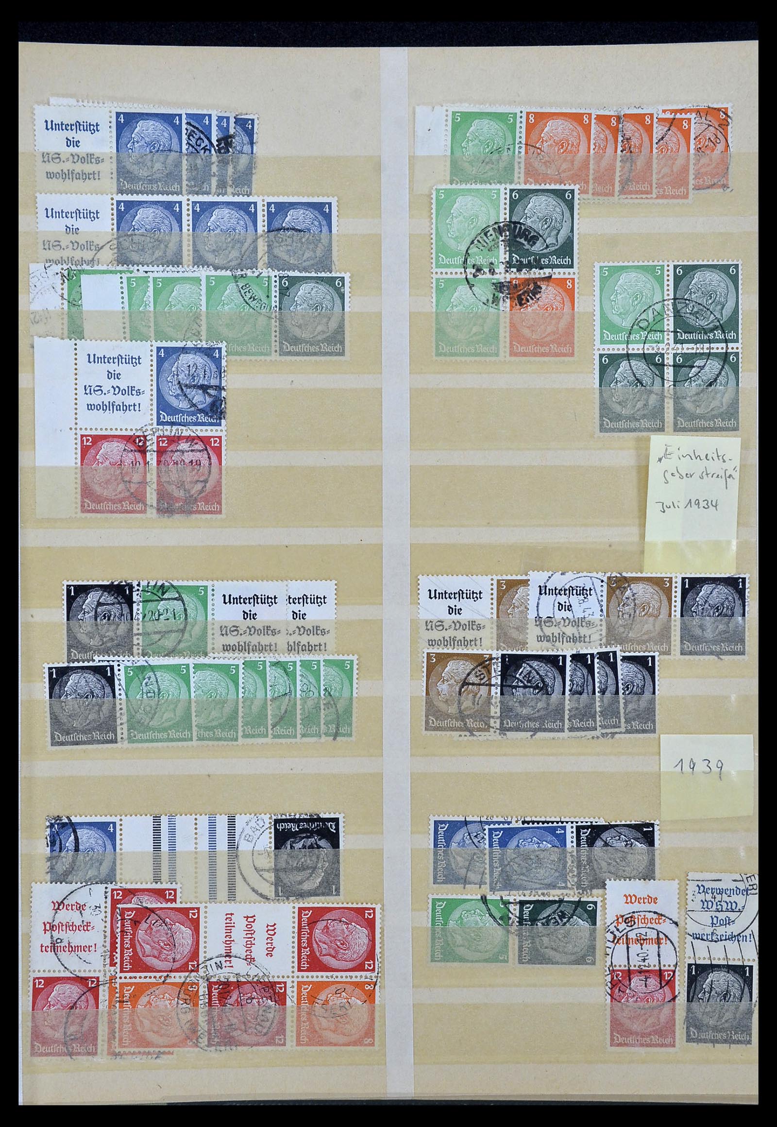 34178 007 - Stamp collection 34178 German Reich combinations 1920-1942.