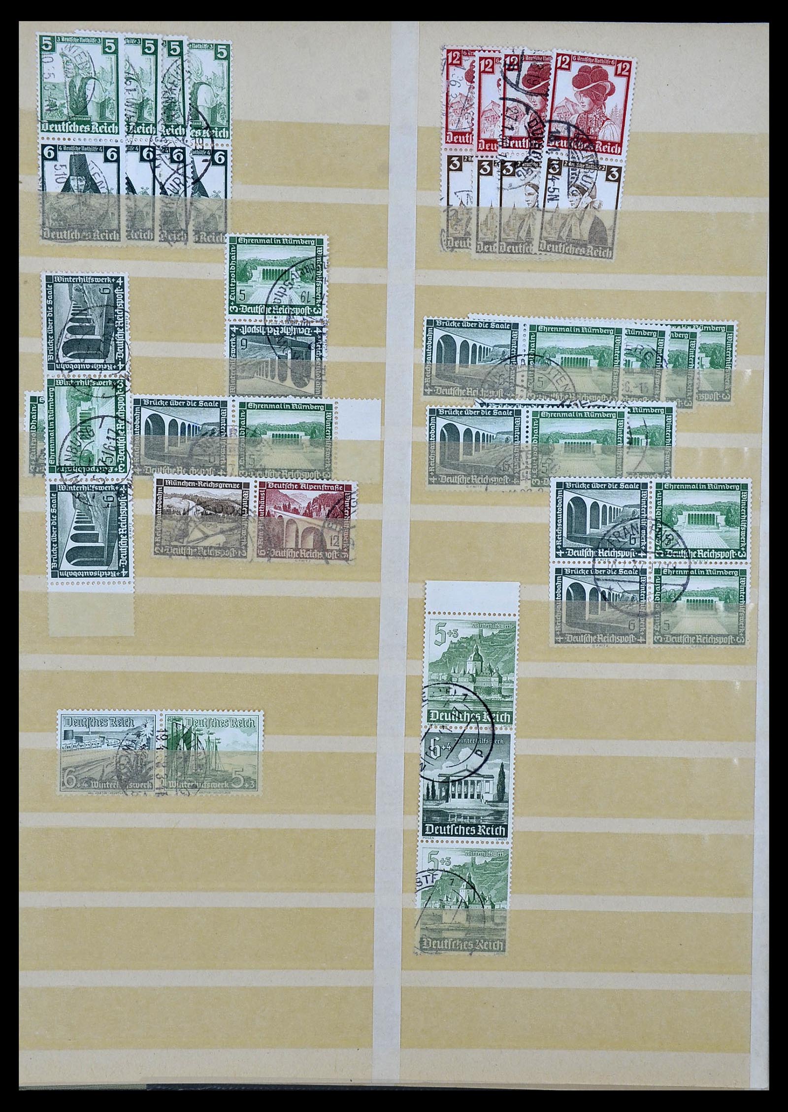 34178 009 - Postzegelverzameling 34178 Duitse Rijk combinaties 1920-1942.