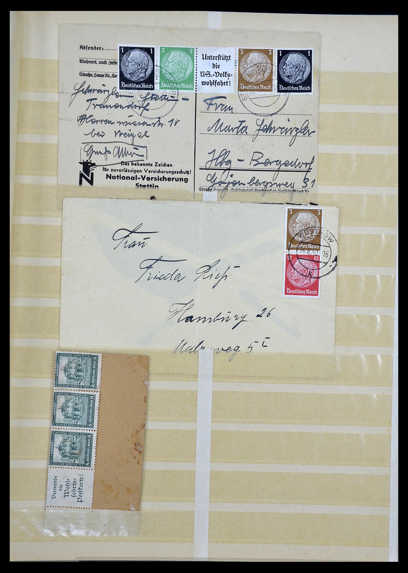 34178 010 - Postzegelverzameling 34178 Duitse Rijk combinaties 1920-1942.