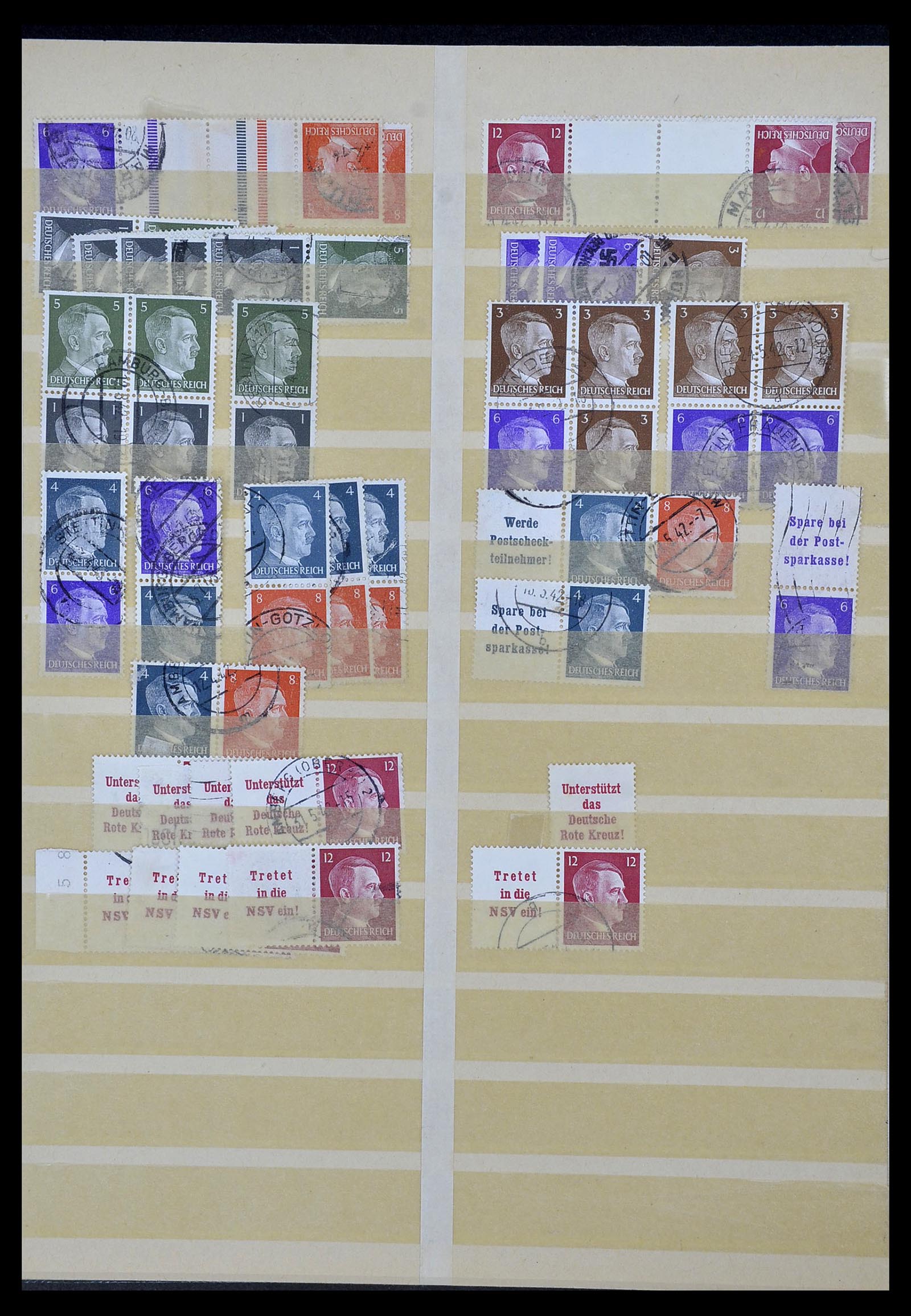 34178 011 - Stamp collection 34178 German Reich combinations 1920-1942.