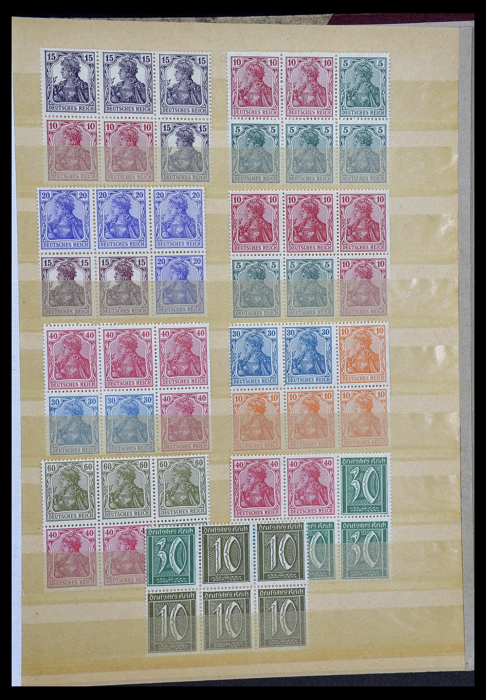34178 013 - Stamp collection 34178 German Reich combinations 1920-1942.