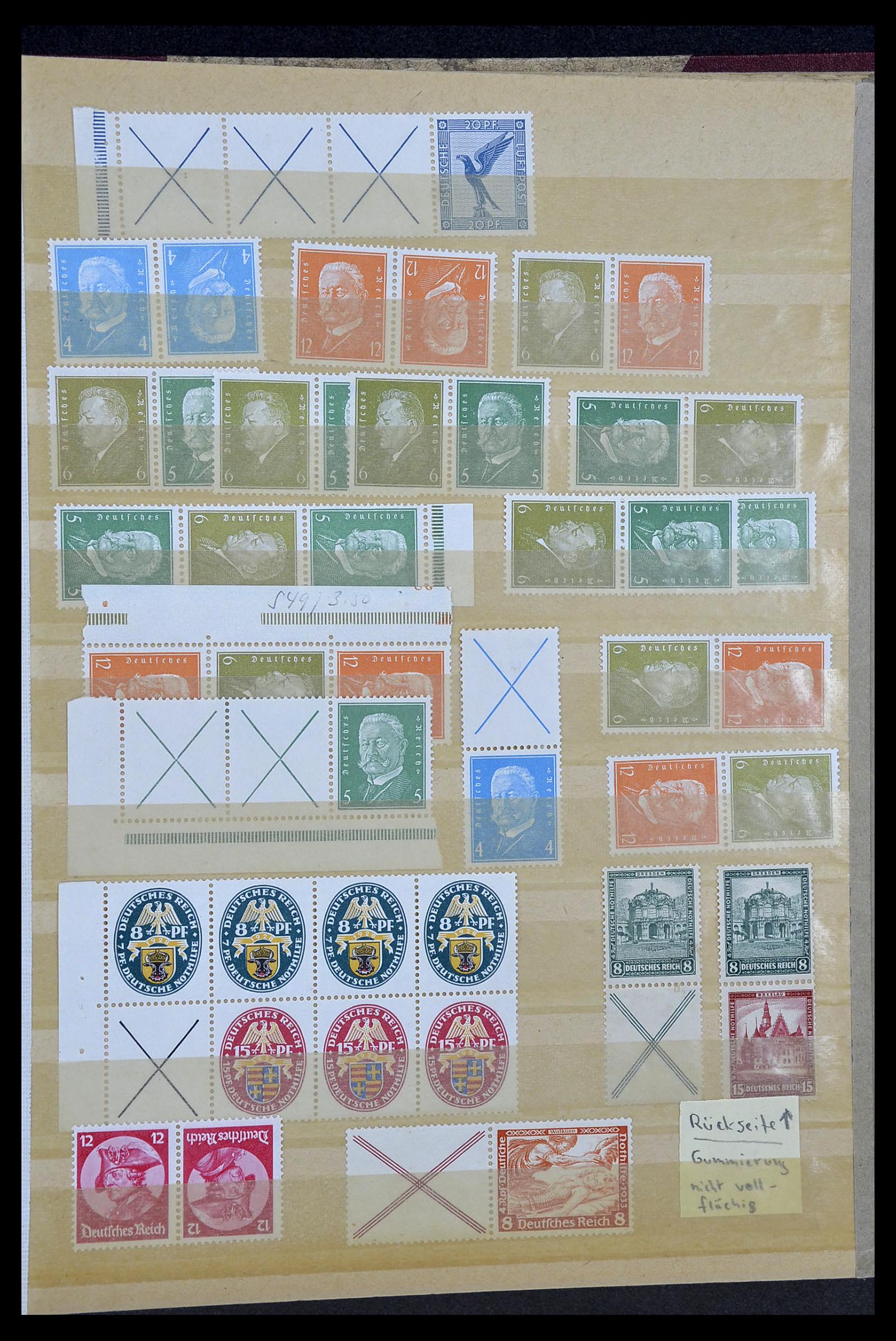 34178 015 - Stamp collection 34178 German Reich combinations 1920-1942.