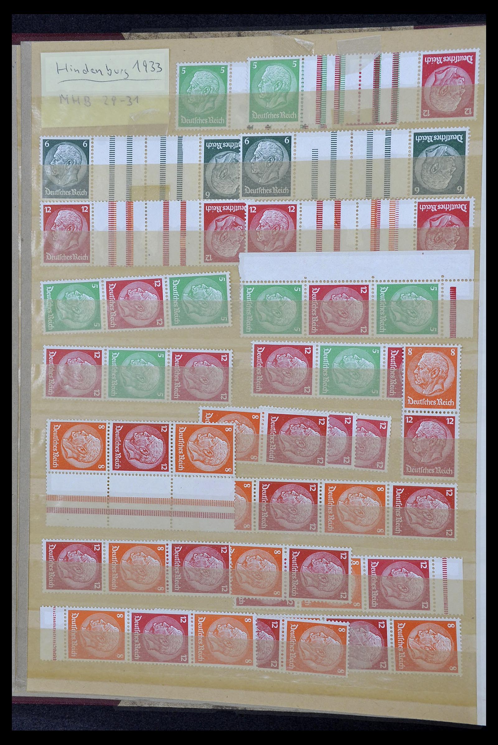 34178 017 - Stamp collection 34178 German Reich combinations 1920-1942.