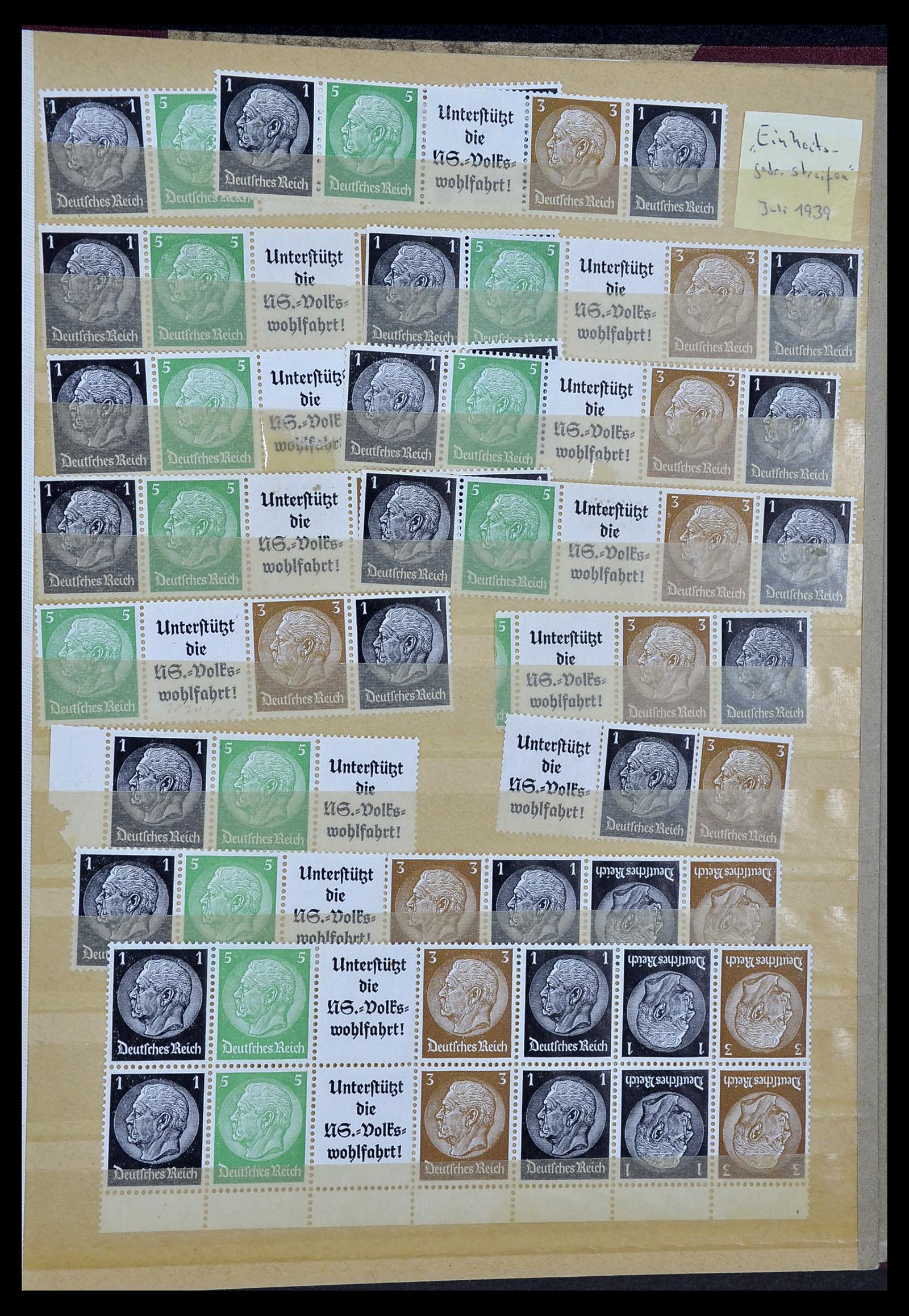 34178 019 - Stamp collection 34178 German Reich combinations 1920-1942.