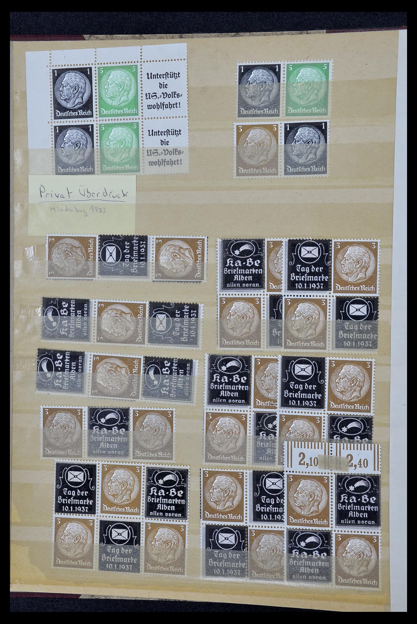 34178 020 - Stamp collection 34178 German Reich combinations 1920-1942.