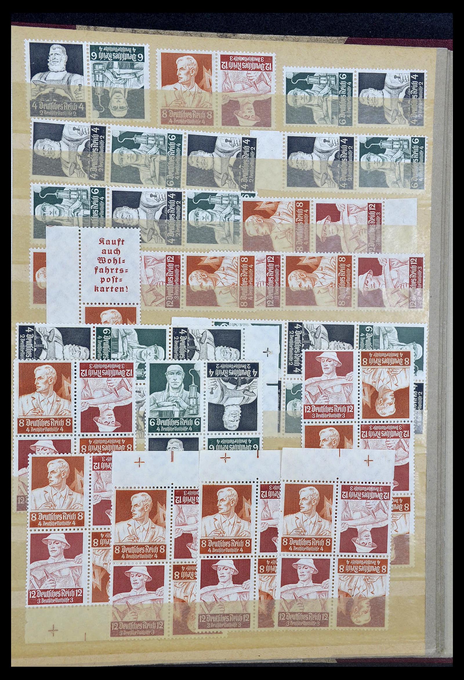 34178 023 - Stamp collection 34178 German Reich combinations 1920-1942.