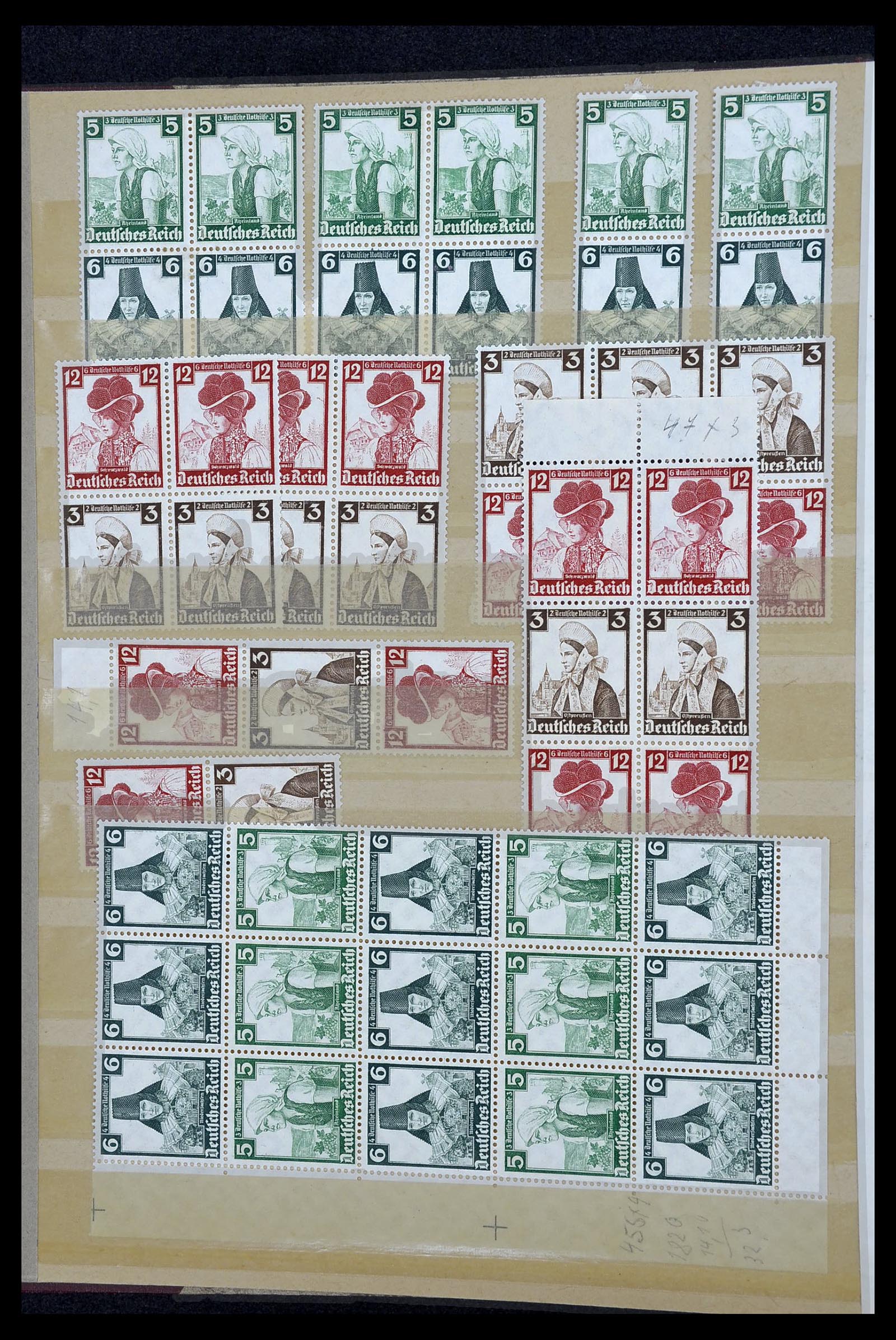 34178 024 - Stamp collection 34178 German Reich combinations 1920-1942.