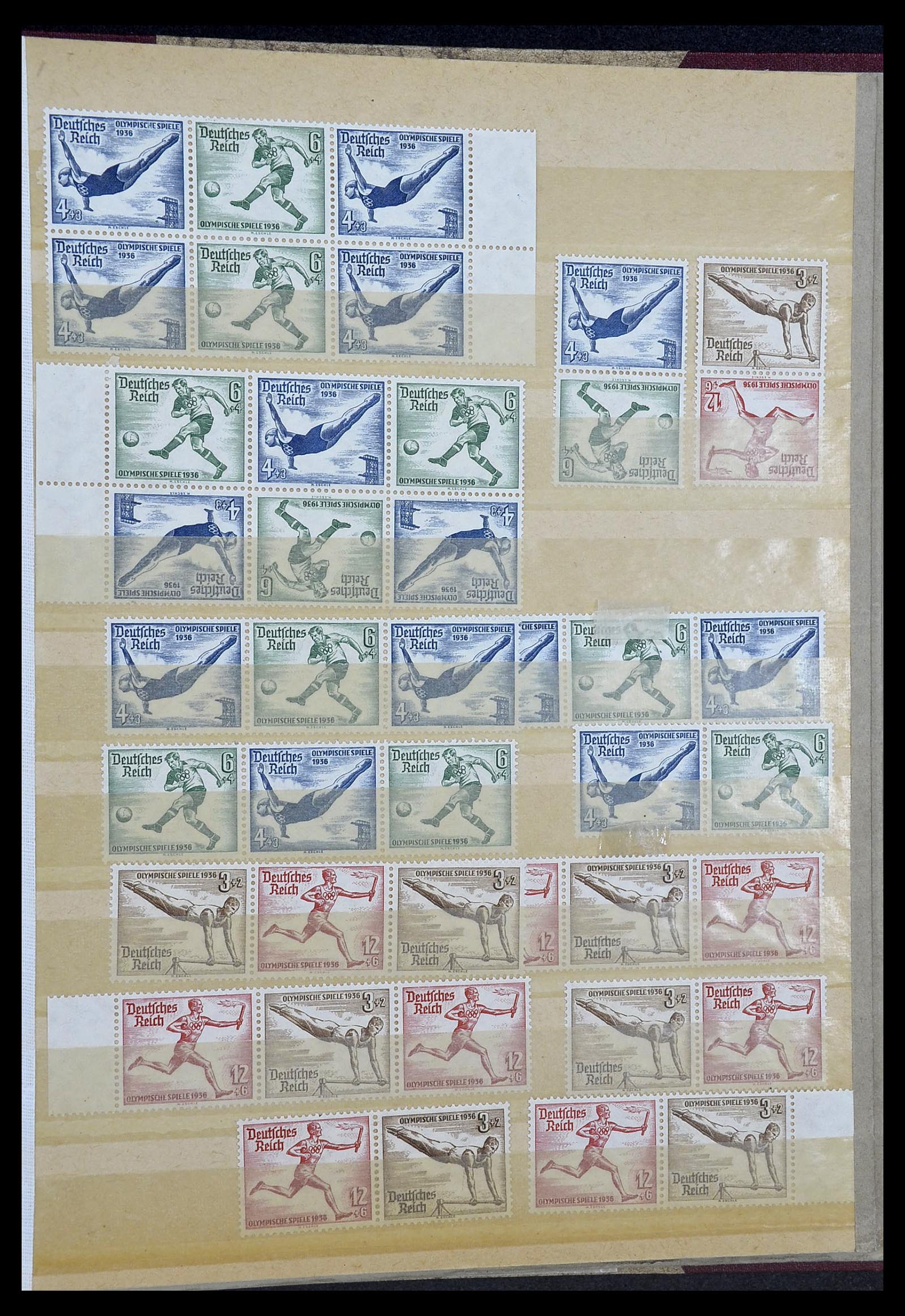 34178 025 - Stamp collection 34178 German Reich combinations 1920-1942.