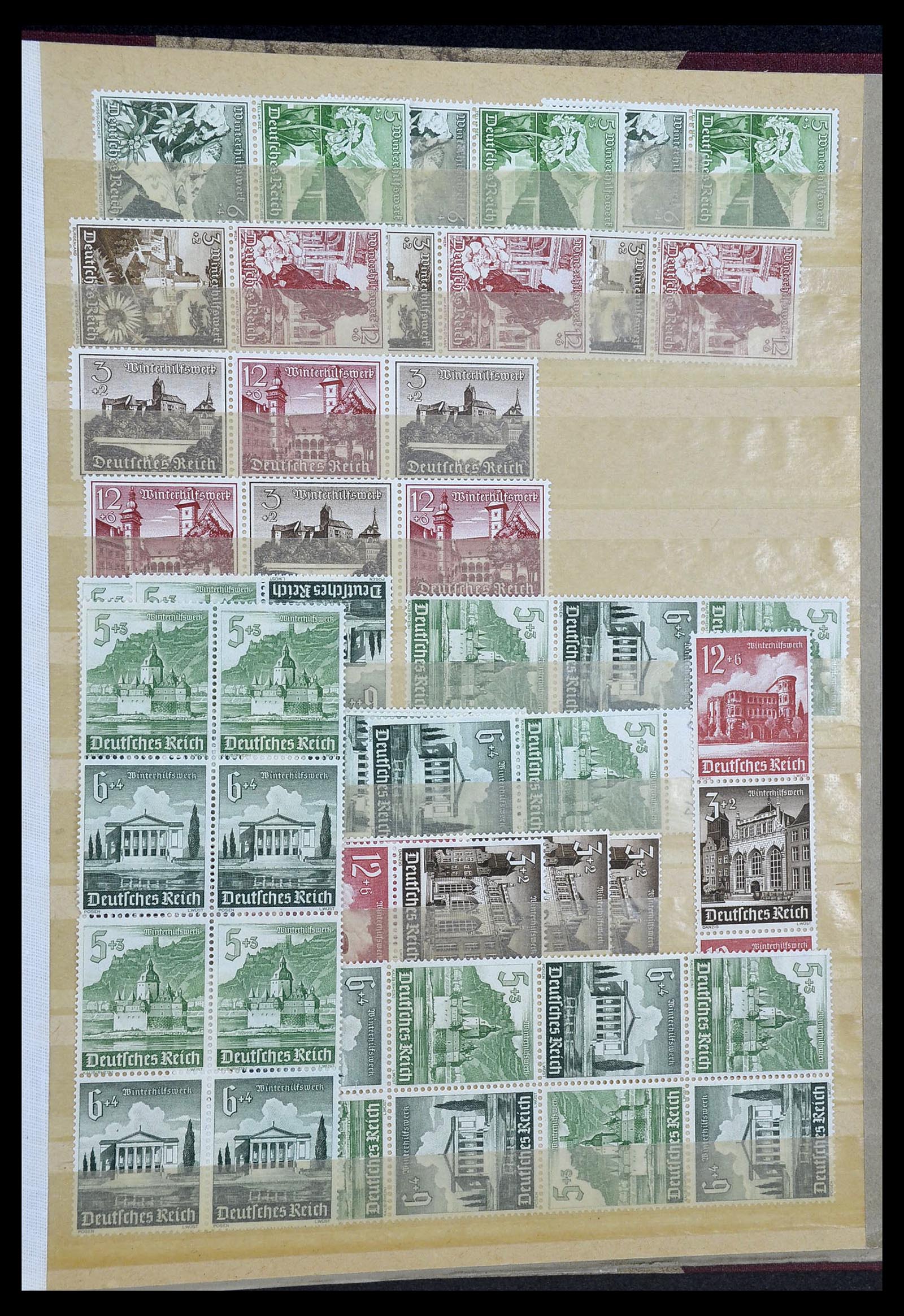 34178 026 - Stamp collection 34178 German Reich combinations 1920-1942.