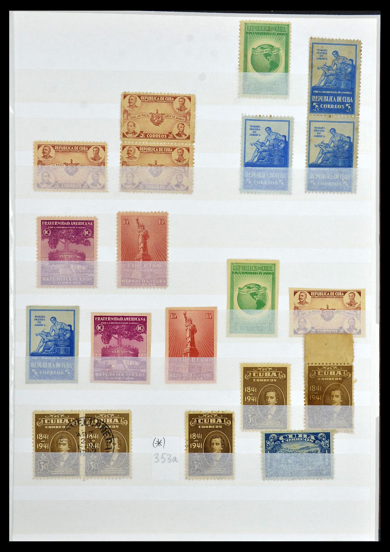 34179 021 - Postzegelverzameling 34179 Cuba 1899-1958.