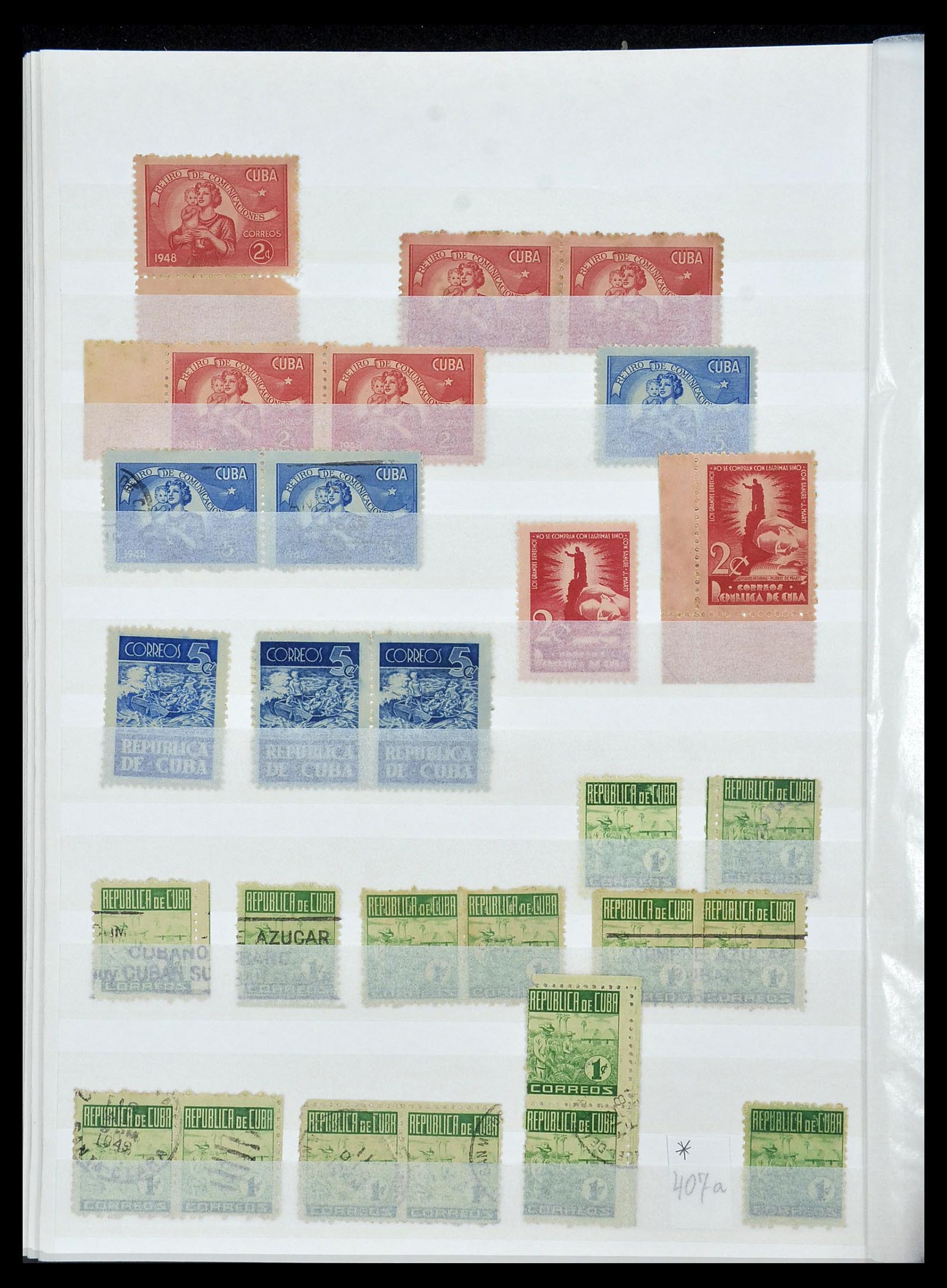 34179 040 - Postzegelverzameling 34179 Cuba 1899-1958.