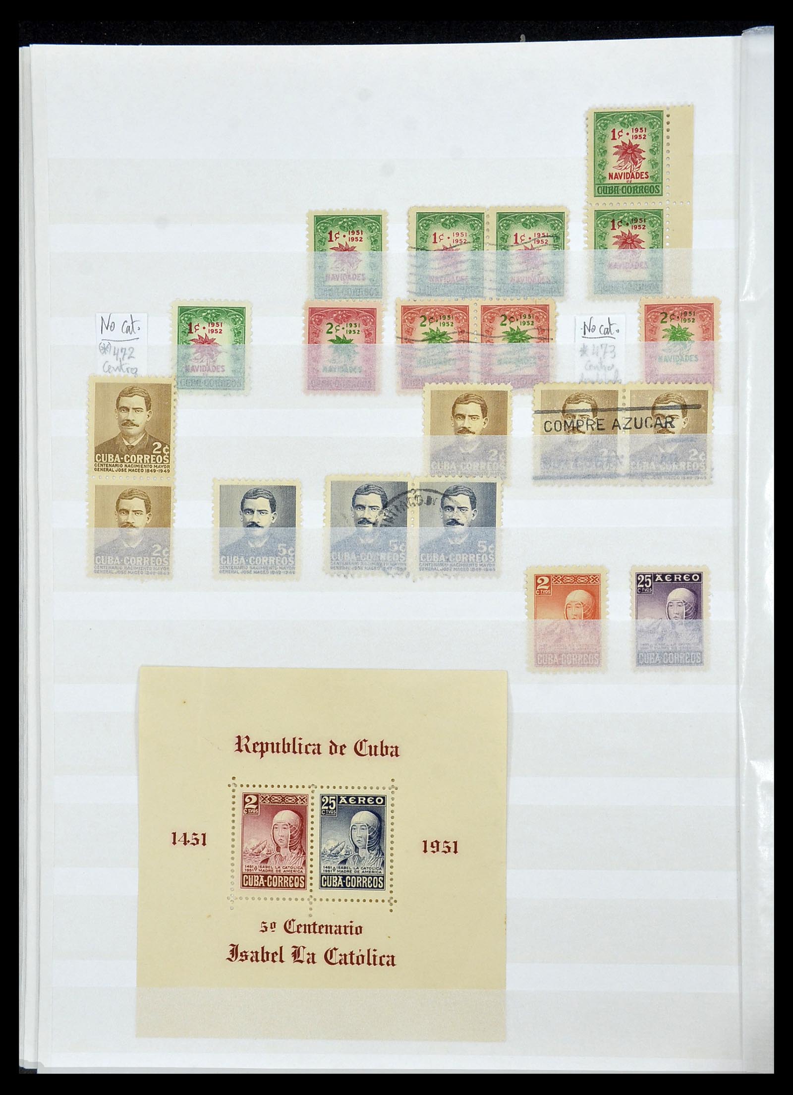 34179 052 - Postzegelverzameling 34179 Cuba 1899-1958.
