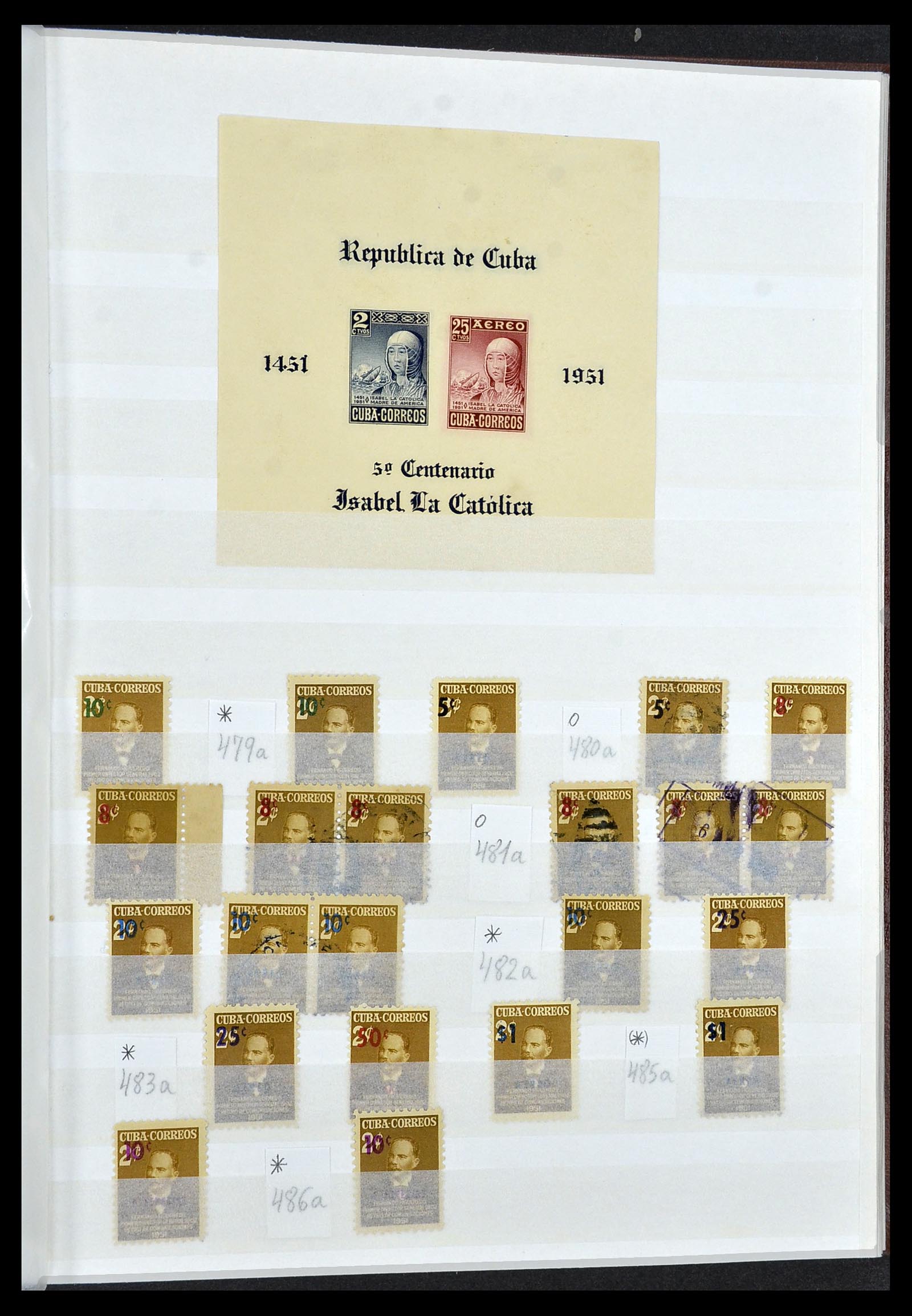 34179 053 - Postzegelverzameling 34179 Cuba 1899-1958.