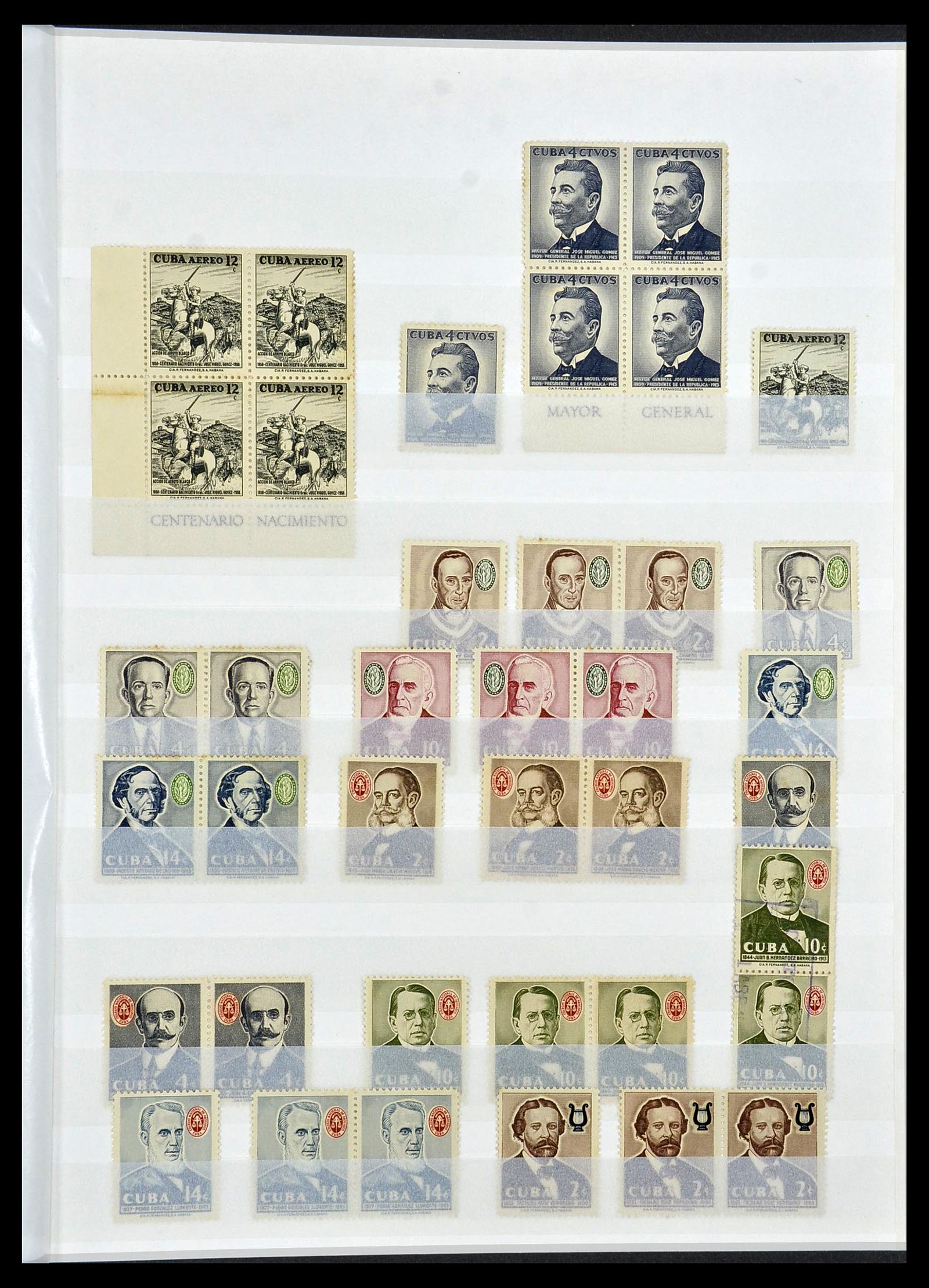 34179 077 - Postzegelverzameling 34179 Cuba 1899-1958.