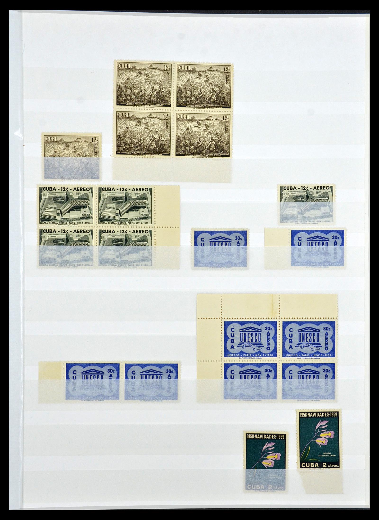 34179 081 - Postzegelverzameling 34179 Cuba 1899-1958.