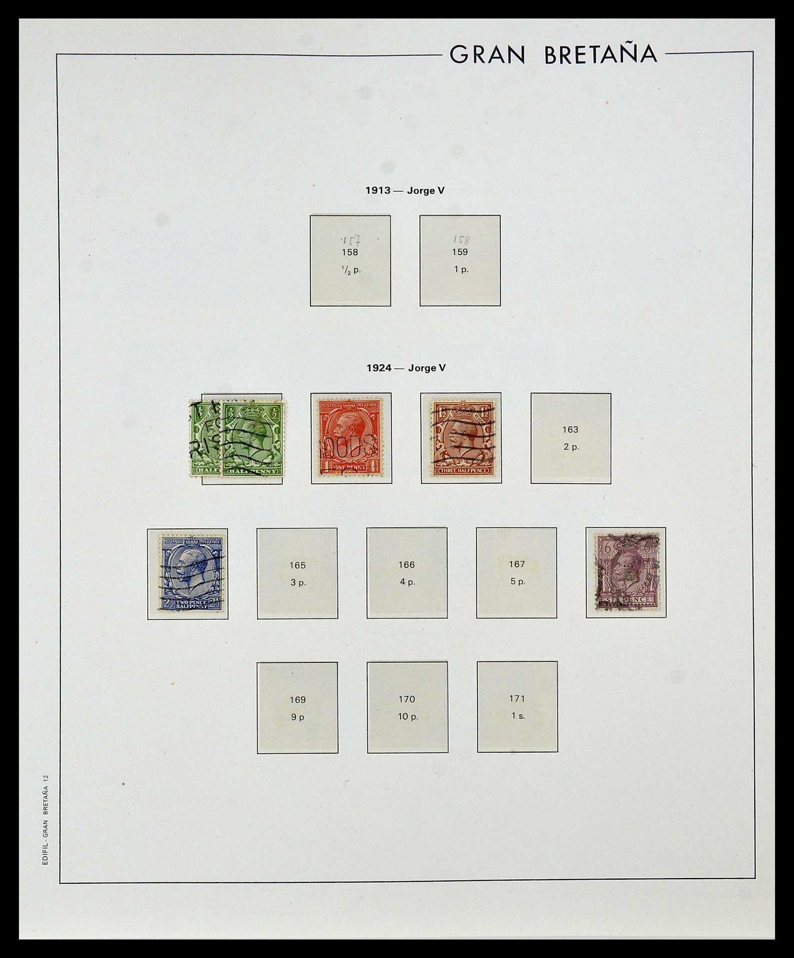 34181 008 - Stamp collection 34181 Great Britain 1869-1965.