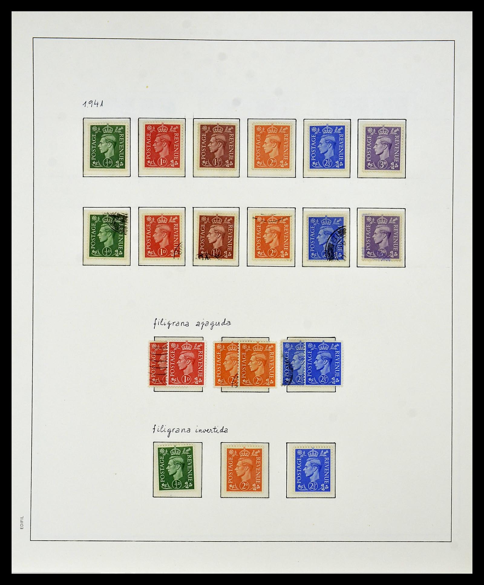 34181 012 - Stamp collection 34181 Great Britain 1869-1965.