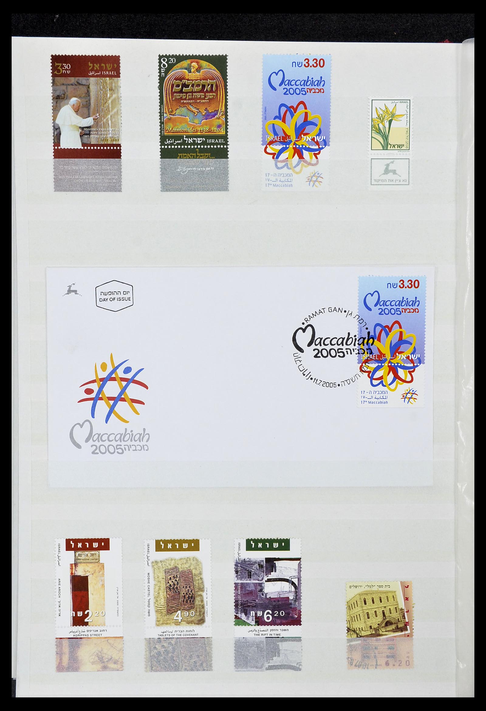 34182 076 - Postzegelverzameling 34182 Israël 1918-2010.
