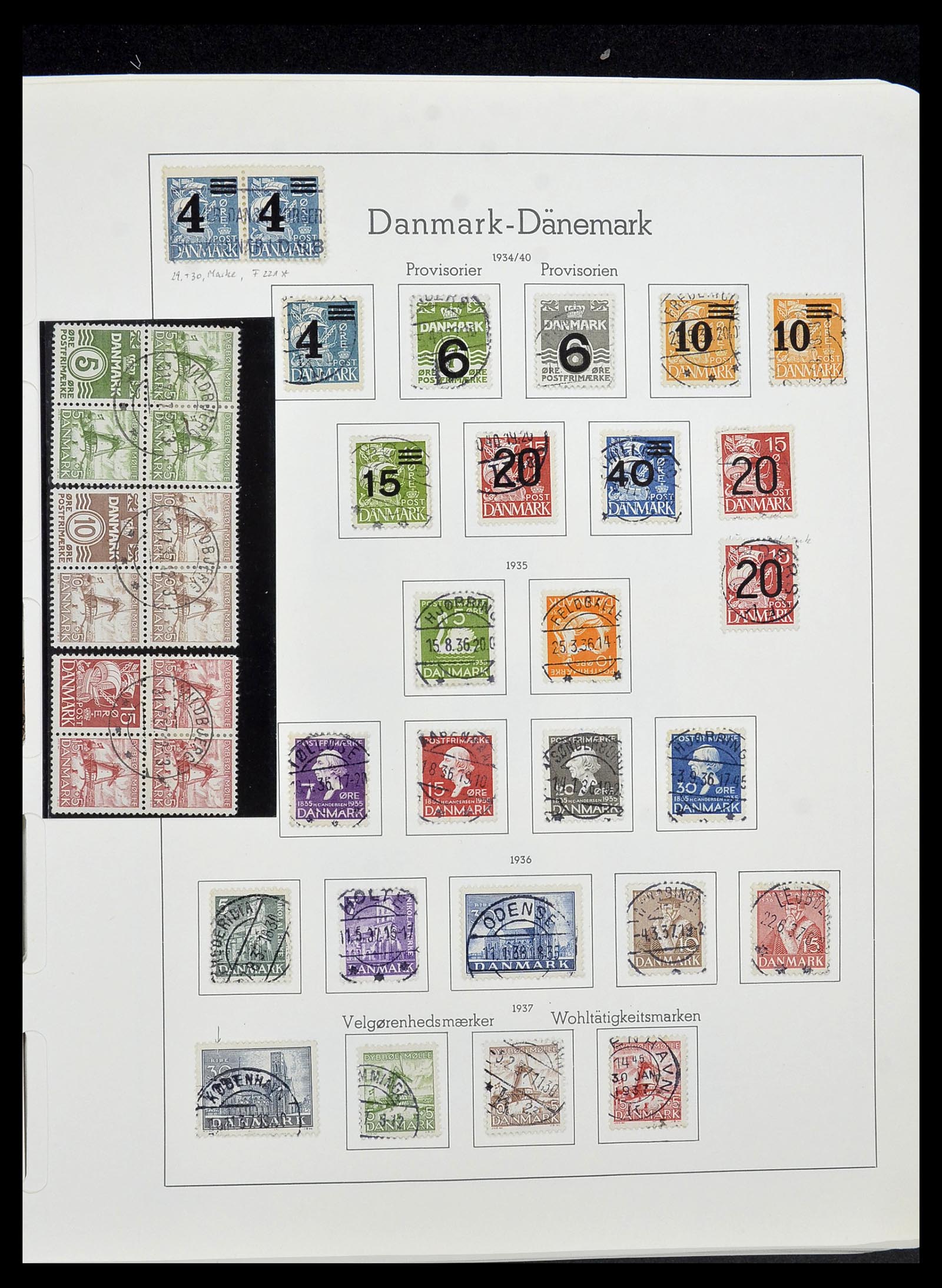 34183 005 - Postzegelverzameling 34183 Denemarken 1930-2014.