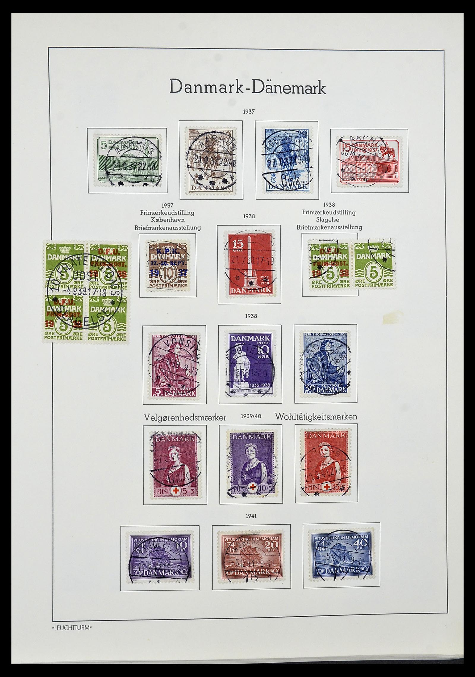34183 006 - Postzegelverzameling 34183 Denemarken 1930-2014.