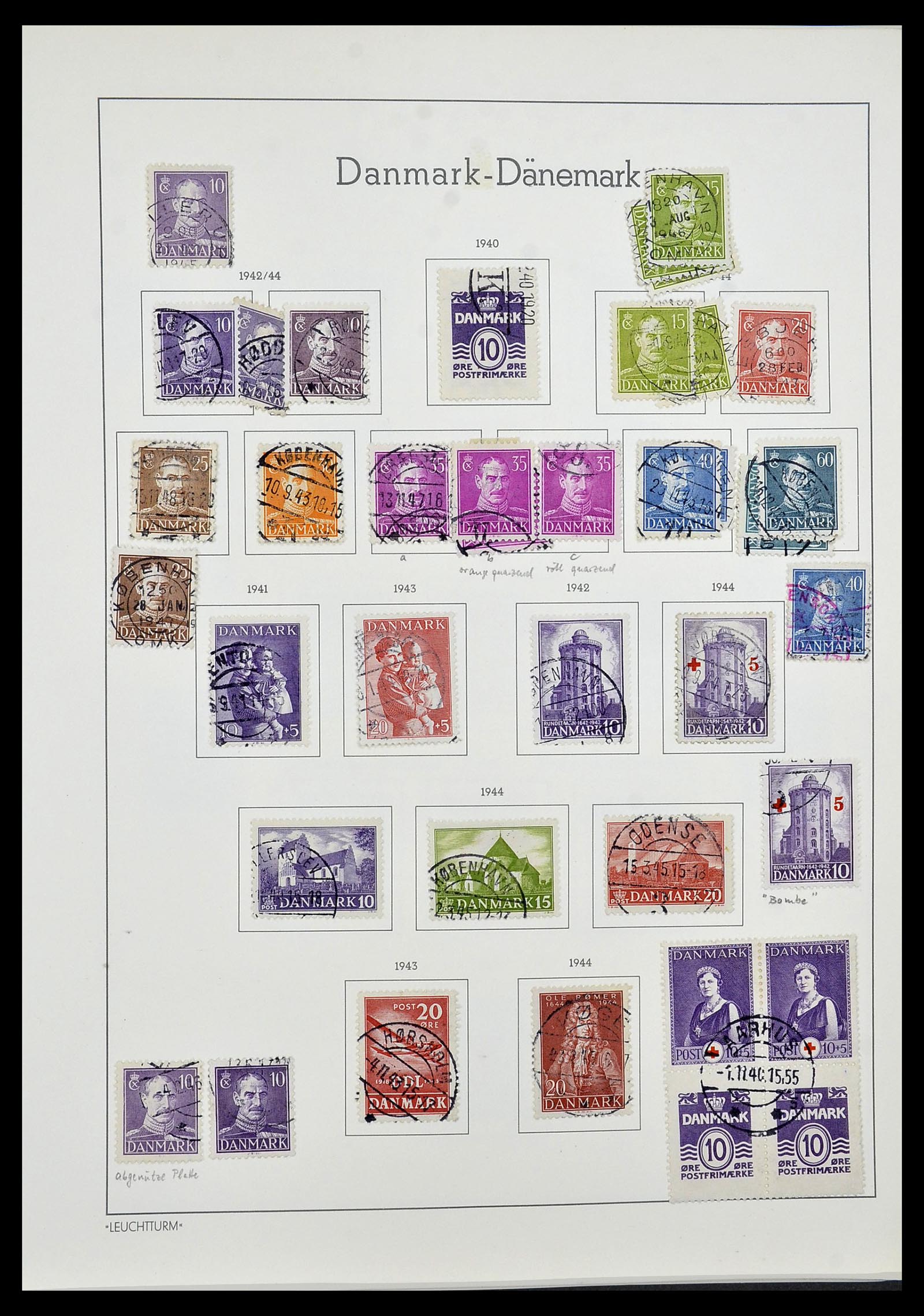 34183 007 - Postzegelverzameling 34183 Denemarken 1930-2014.