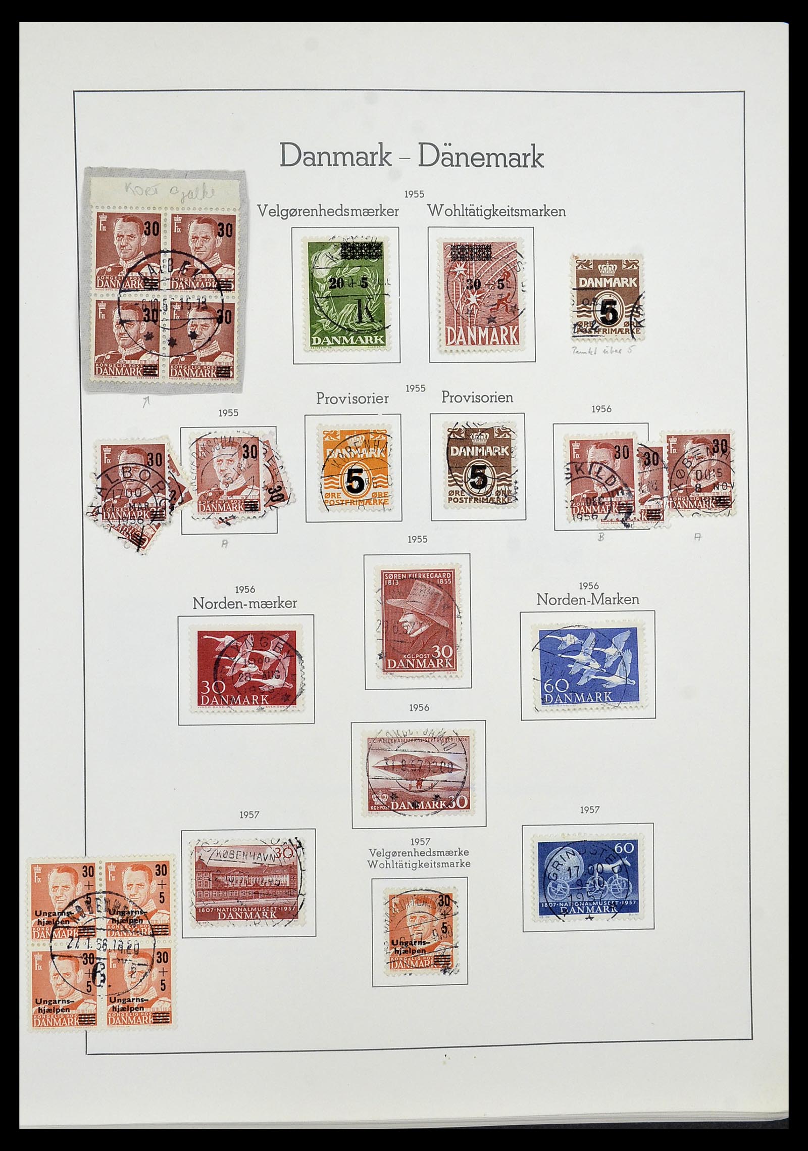 34183 012 - Postzegelverzameling 34183 Denemarken 1930-2014.