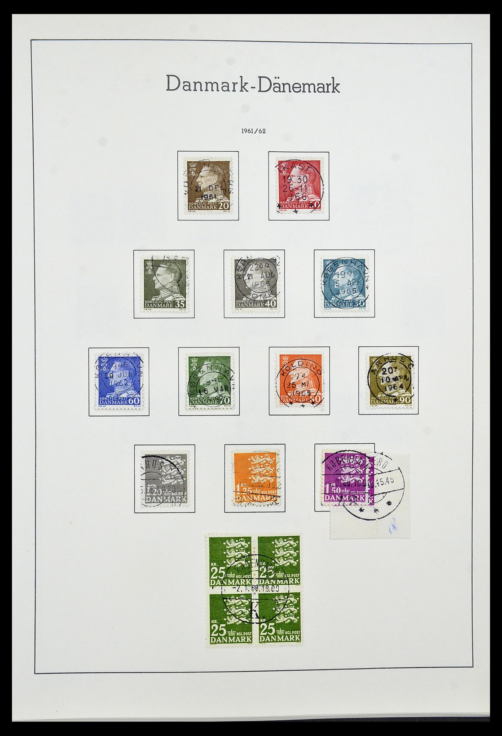 34183 017 - Postzegelverzameling 34183 Denemarken 1930-2014.
