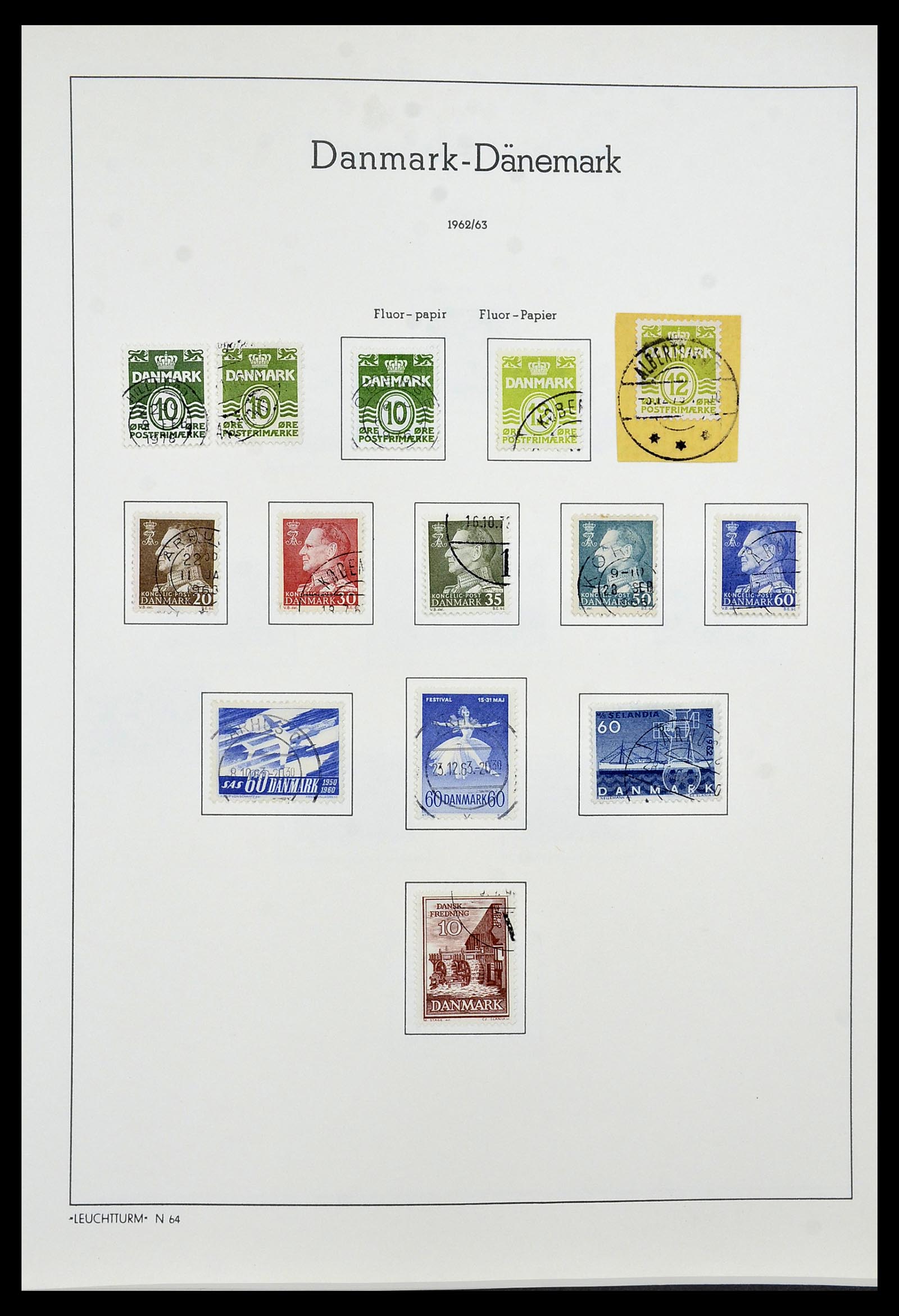 34183 018 - Postzegelverzameling 34183 Denemarken 1930-2014.