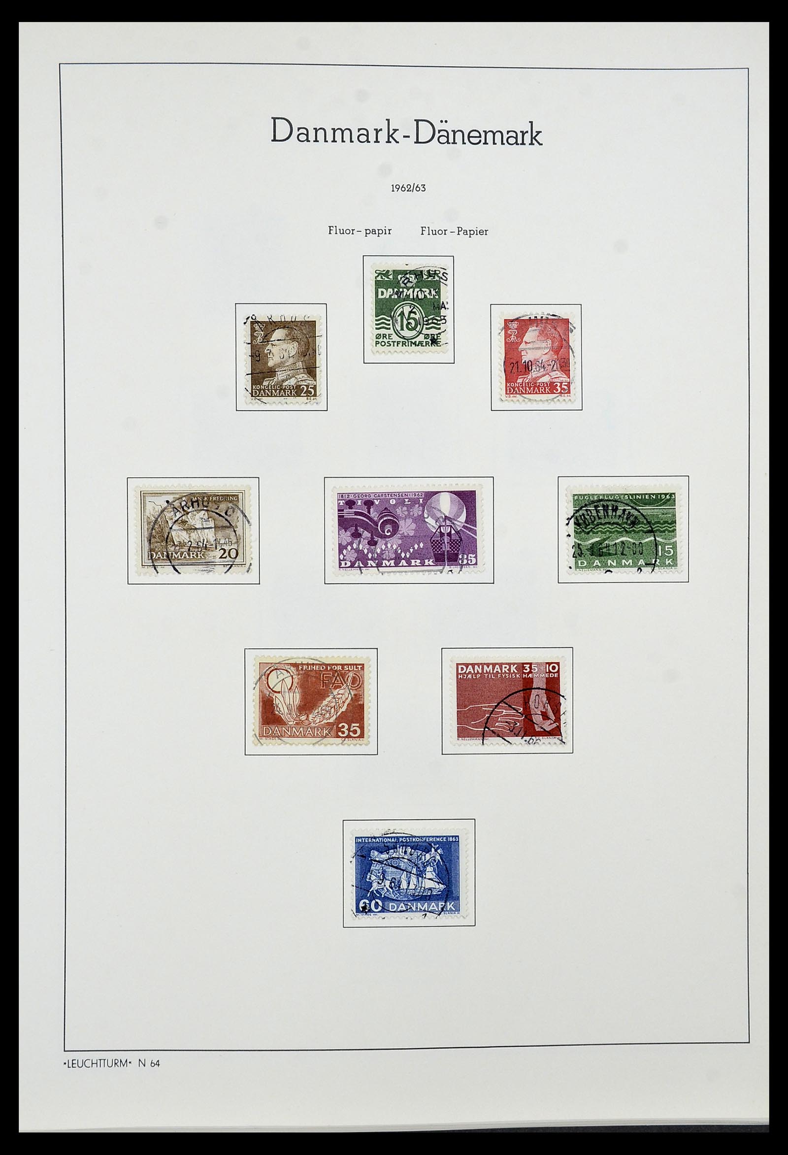 34183 020 - Postzegelverzameling 34183 Denemarken 1930-2014.