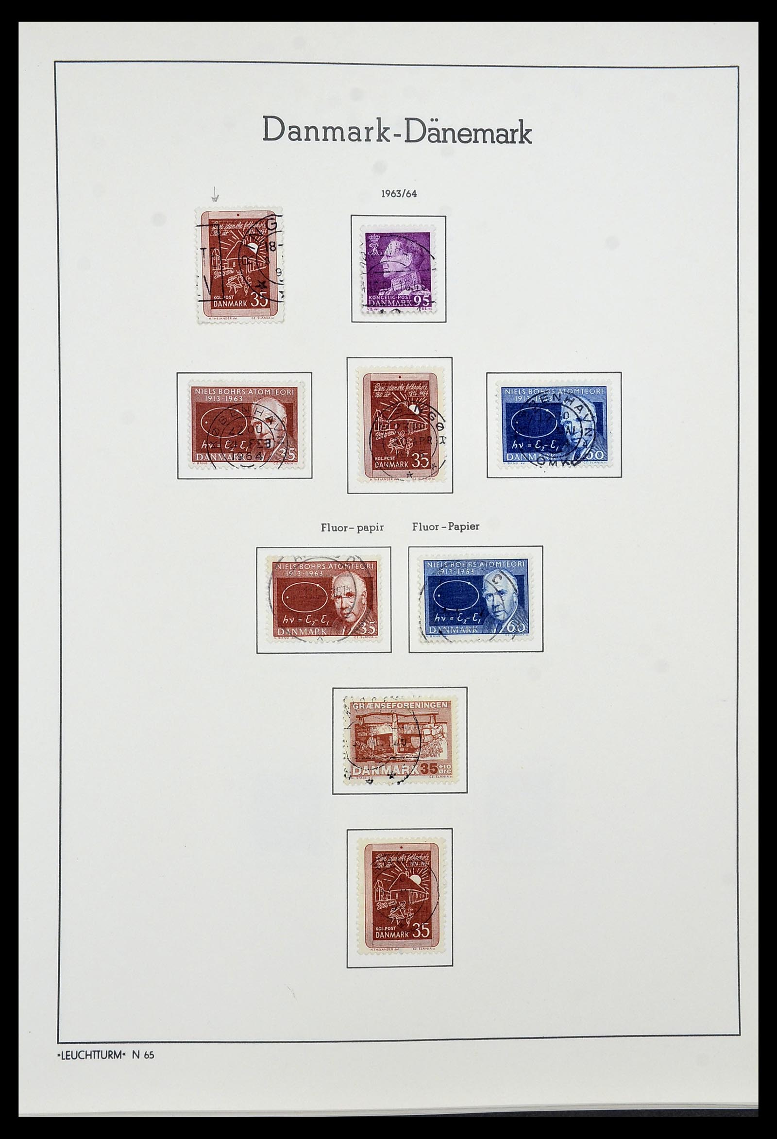 34183 021 - Postzegelverzameling 34183 Denemarken 1930-2014.